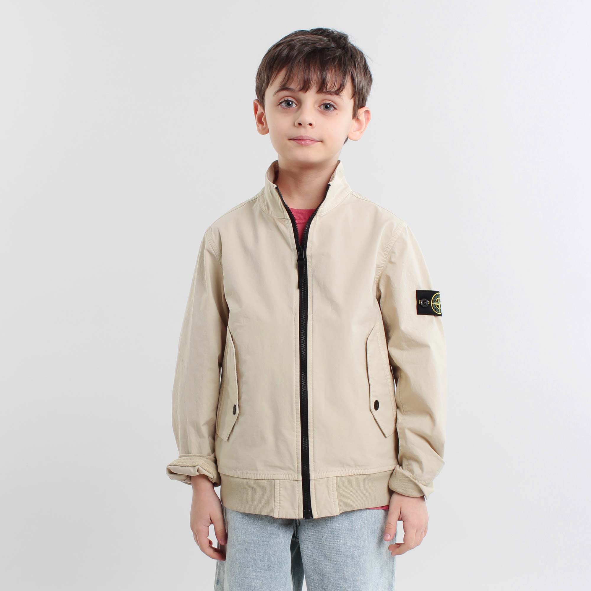 Giacca In Nylon Panna Firmata STONE ISLAND - annameglio.com abbigliamento moda