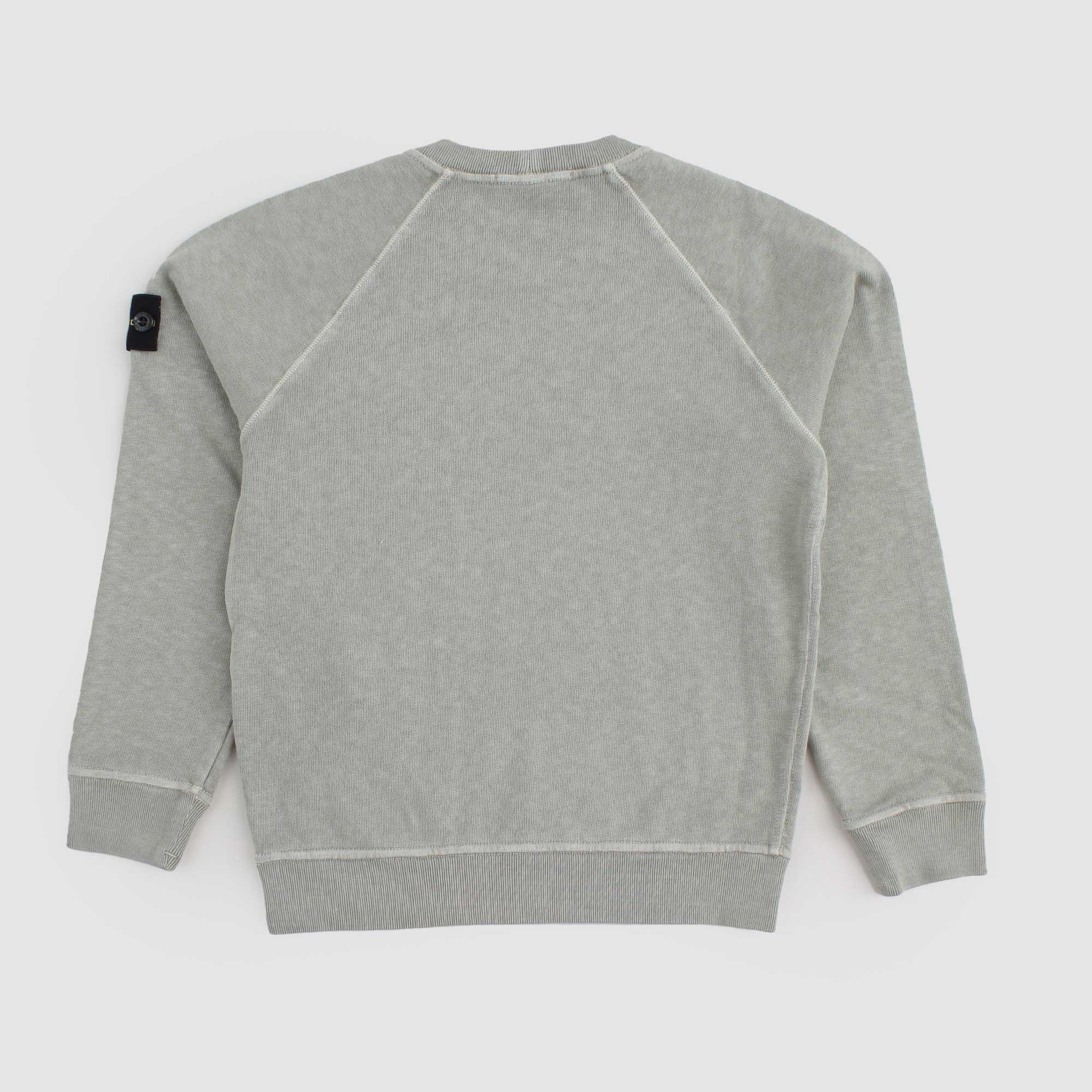 Felpa Verde Salvia Firmata STONE ISLAND - annameglio.com abbigliamento moda