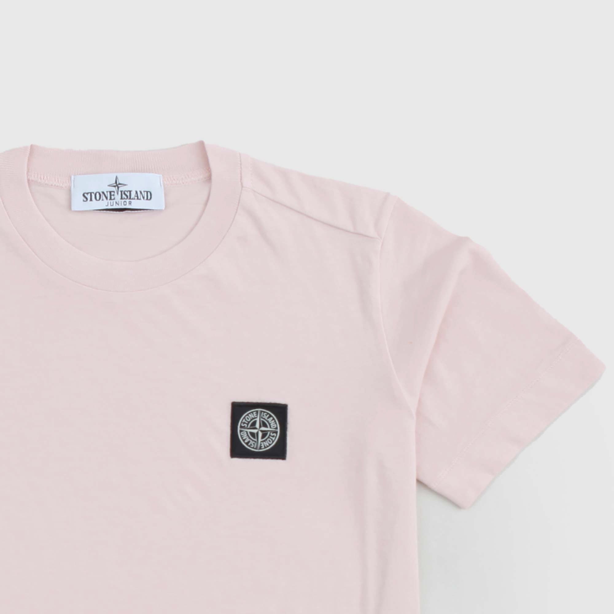 T-shirt Rosa Cipria Firmata STONE ISLAND - annameglio.com abbigliamento moda