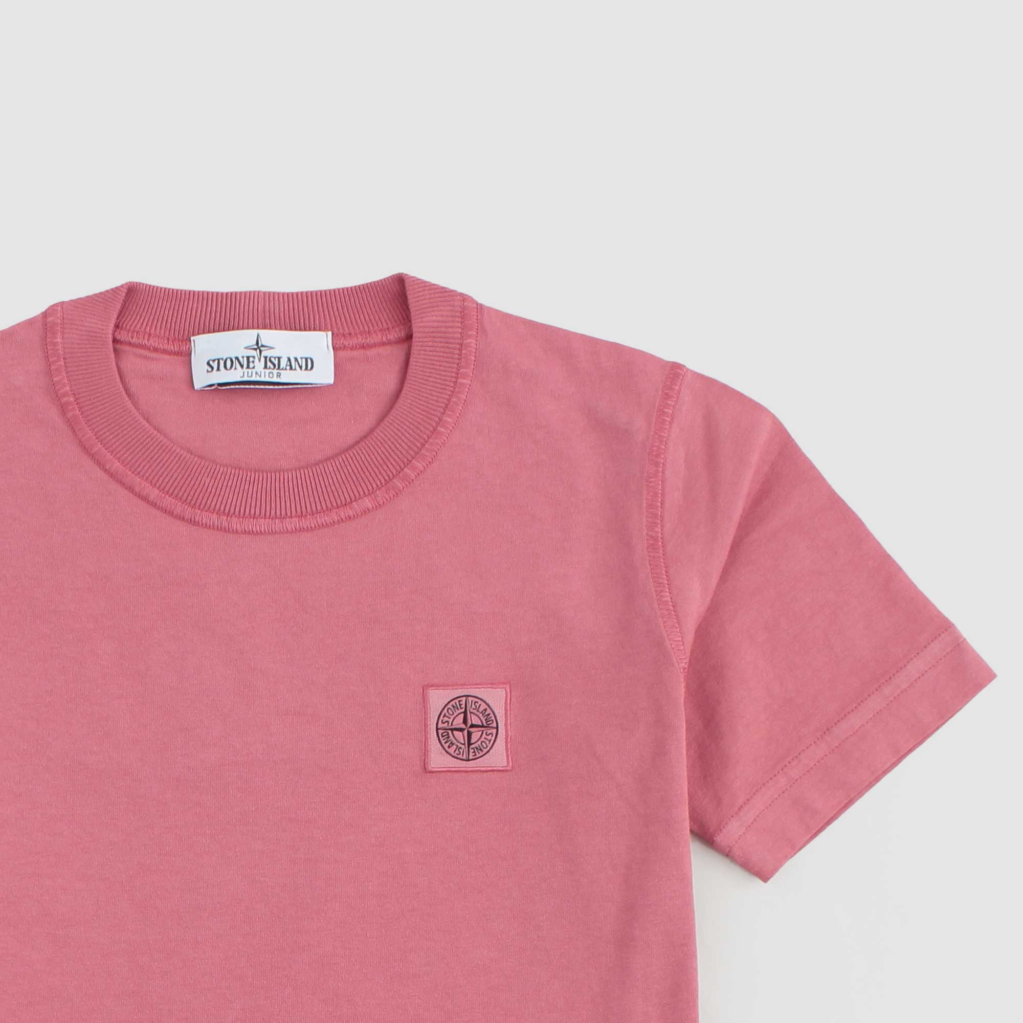 T-shirt Rosa Antico Firmata STONE ISLAND - annameglio.com abbigliamento moda