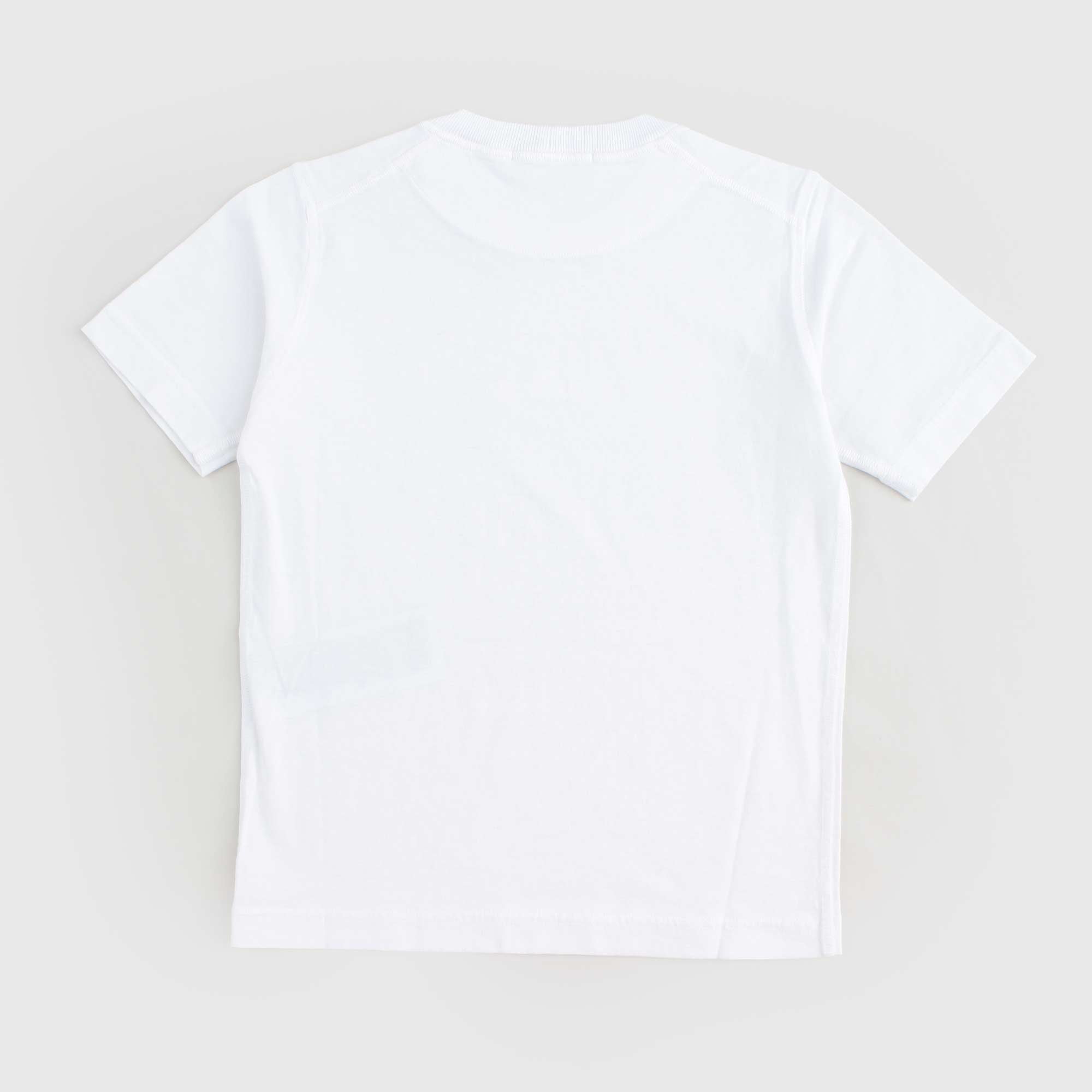 T-shirt Bianca Iconica Firmata STONE ISLAND - annameglio.com abbigliamento moda