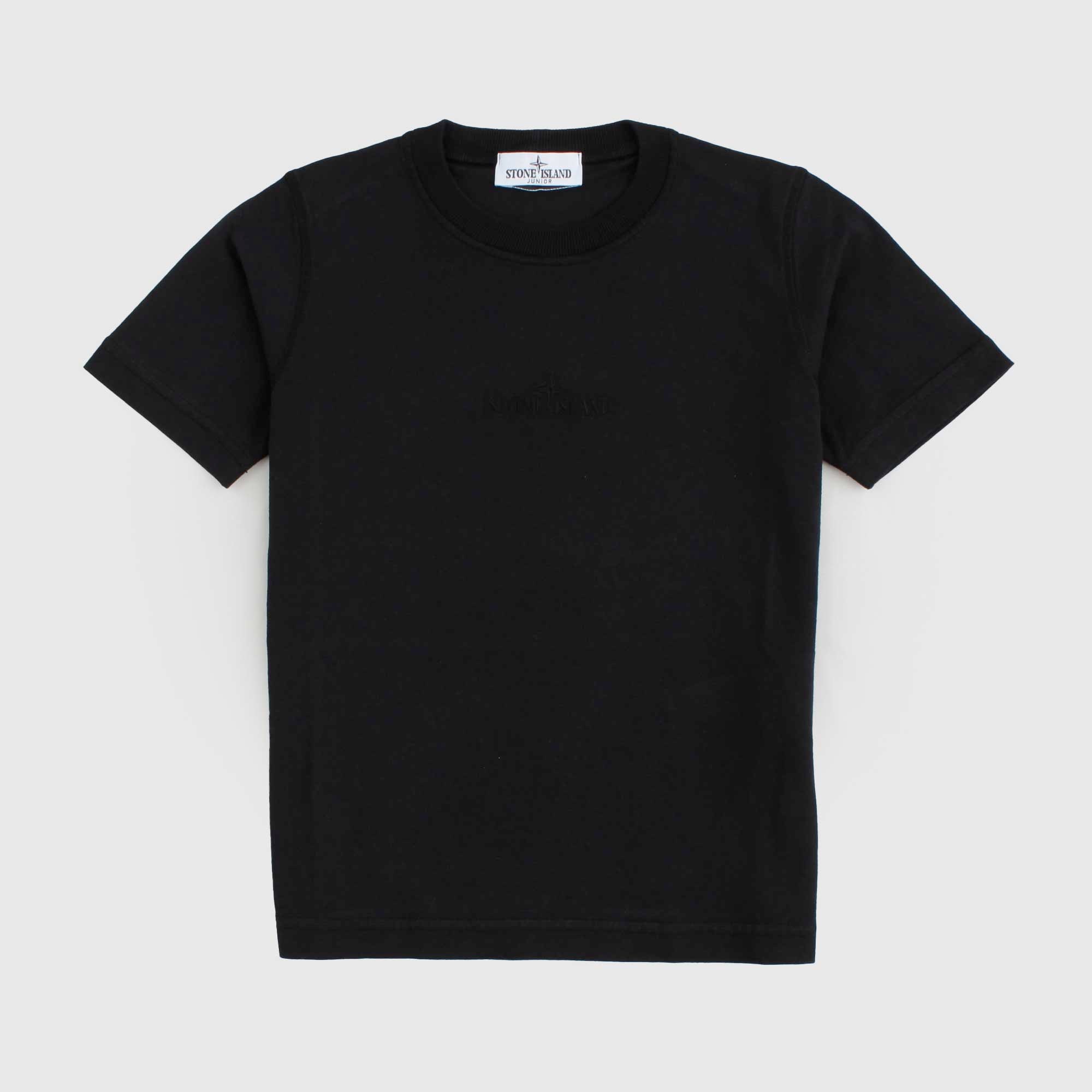 T-shirt Nera Iconica Firmata STONE ISLAND - annameglio.com abbigliamento moda