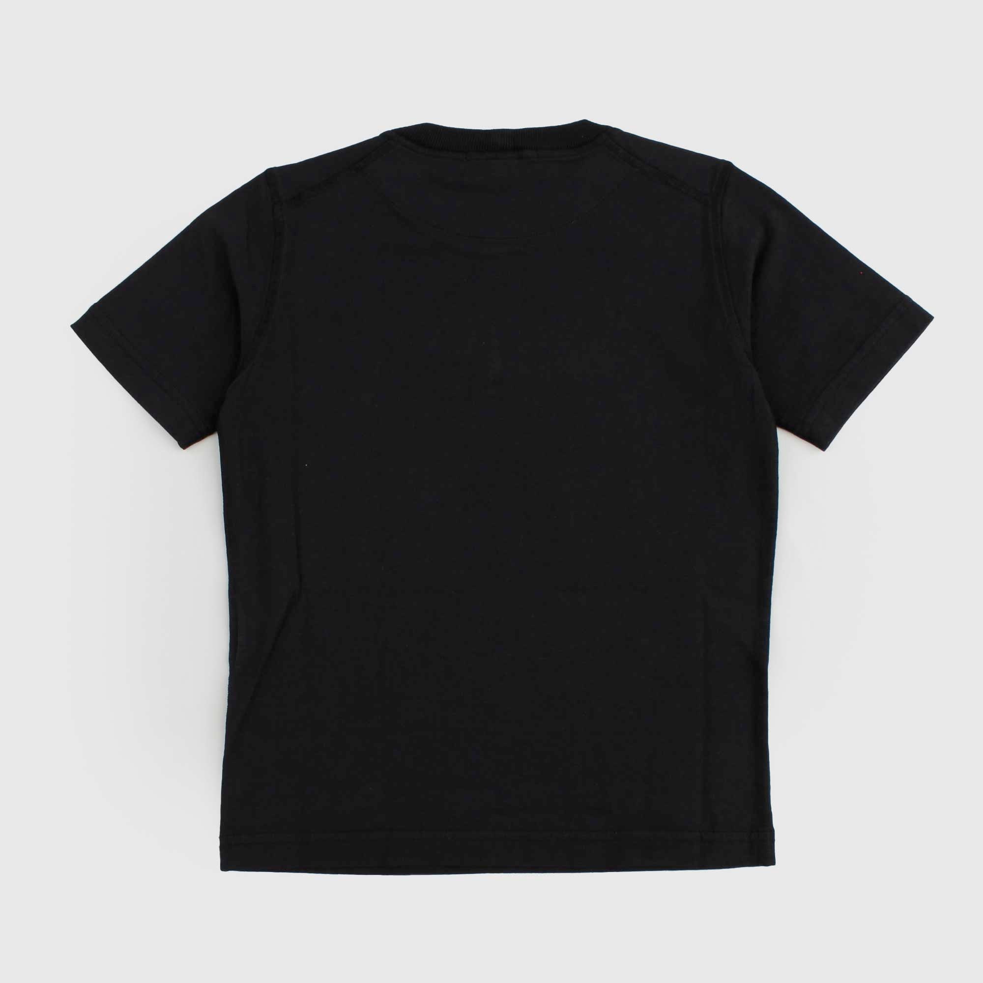 T-shirt Nera Iconica Firmata STONE ISLAND - annameglio.com abbigliamento moda