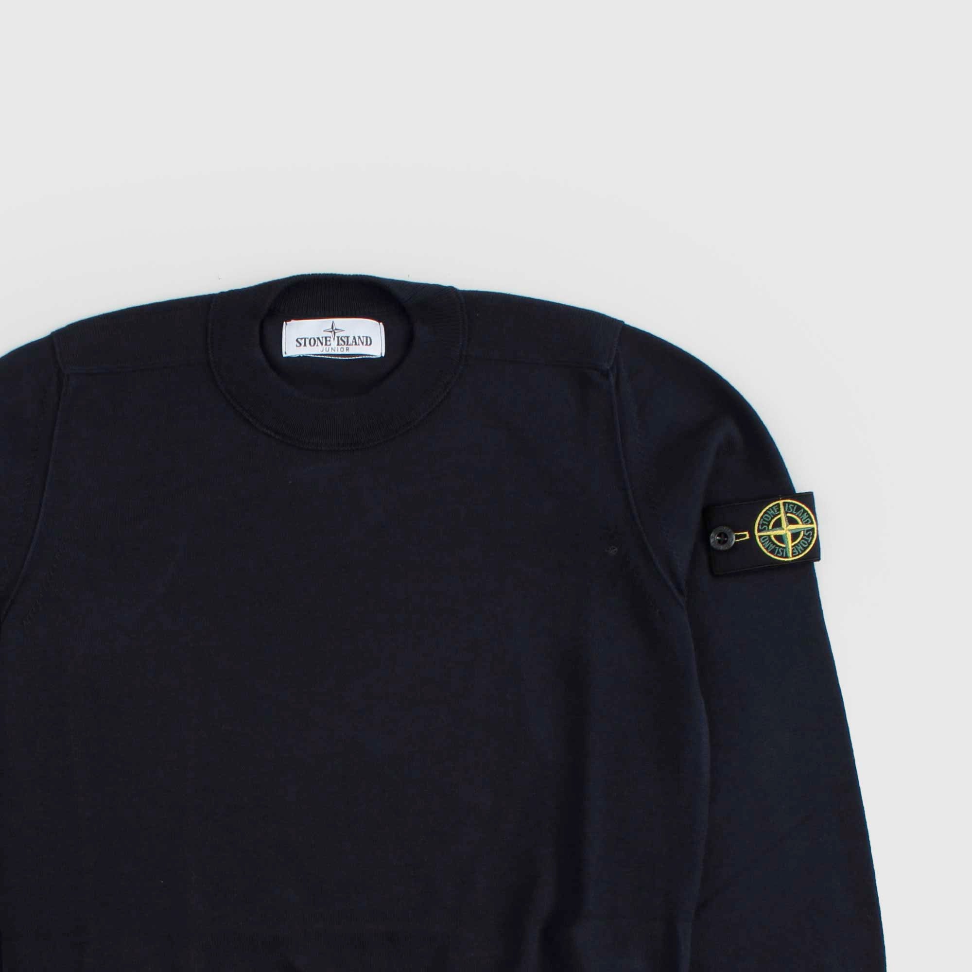 Felpa Blu Junior Firmata STONE ISLAND - annameglio.com abbigliamento moda