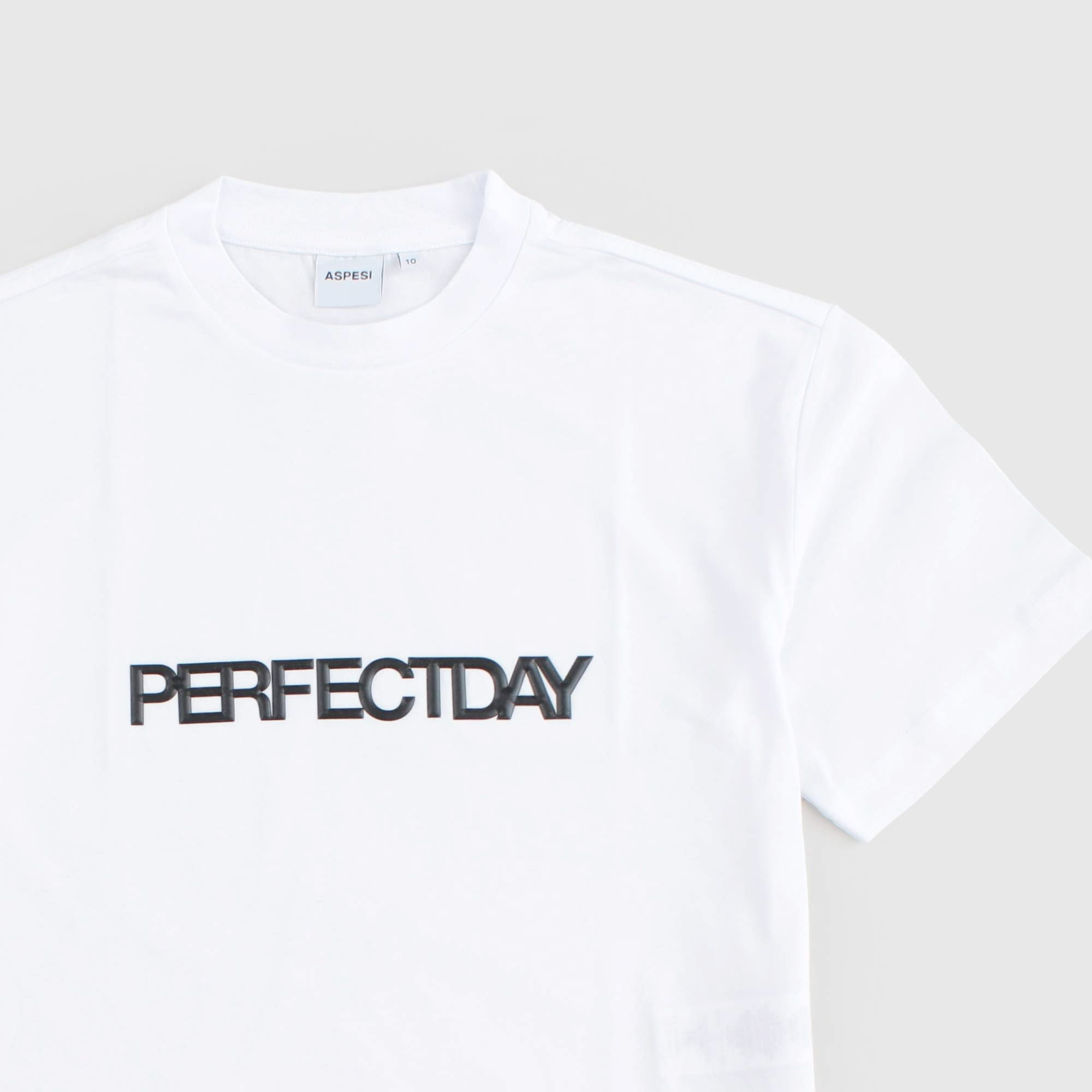 T-shirt Bianca Firmata ASPESI - annameglio.com abbigliamento moda