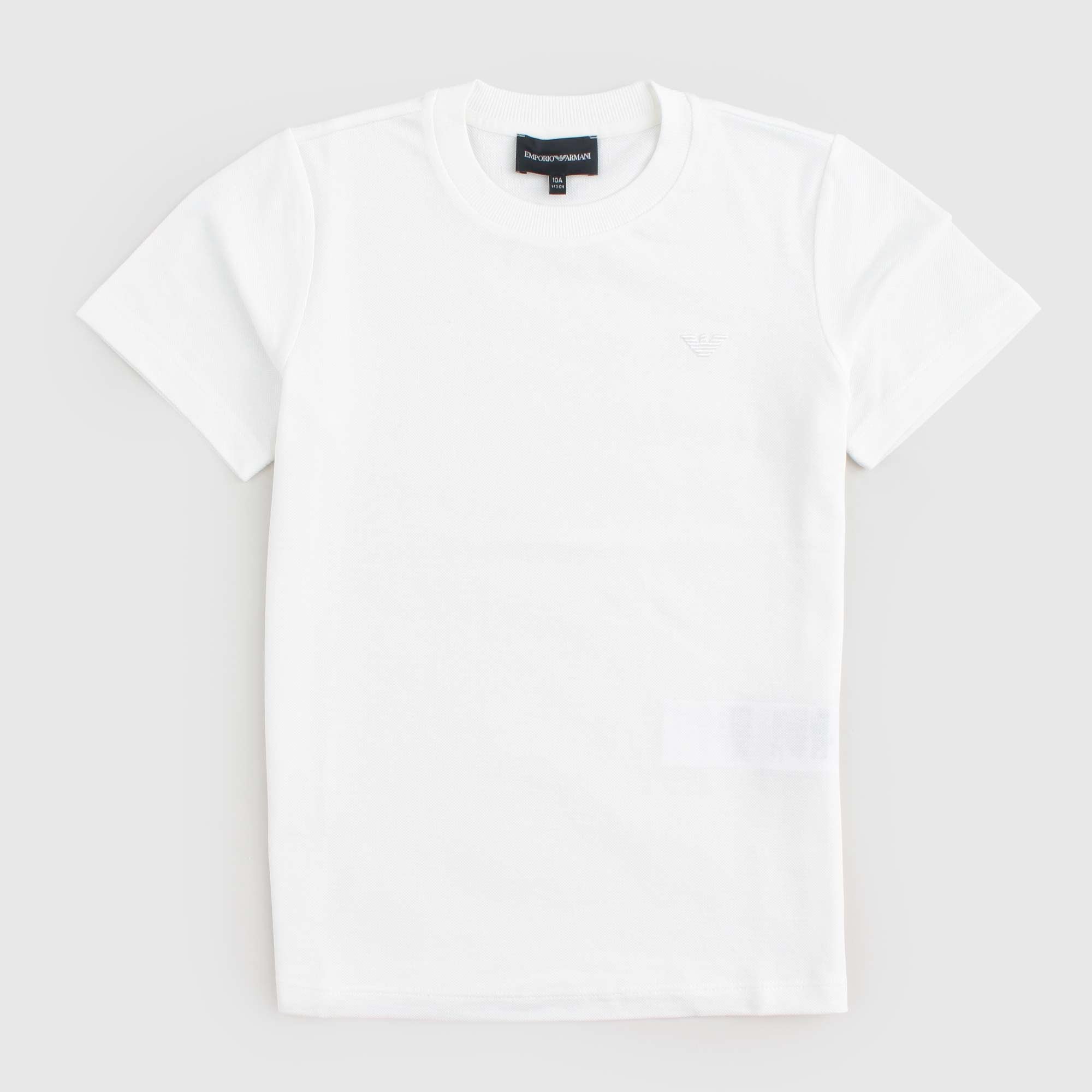 T-shirt Bianca Classica Firmata ARMANI JUNIOR - annameglio.com abbigliamento moda