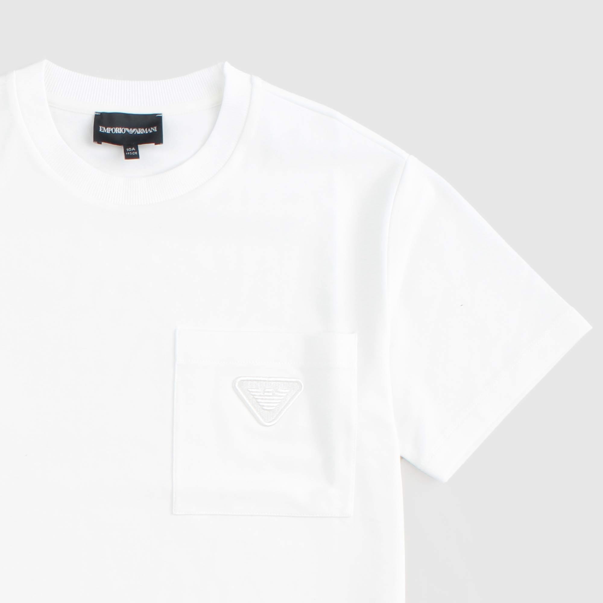 T-shirt Bianca Firmata ARMANI JUNIOR - annameglio.com abbigliamento moda