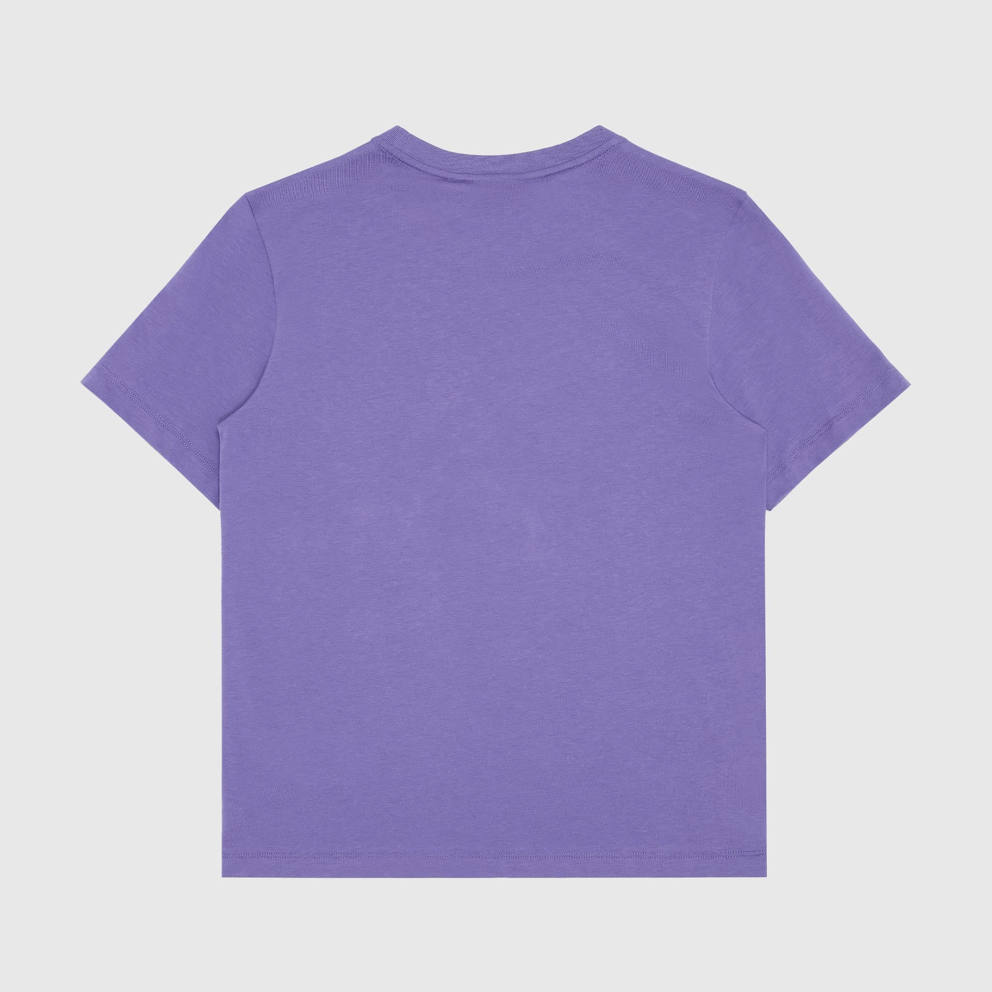 T-Shirt Viola Logo In Gomma Firmata EA7 - annameglio.com abbigliamento moda