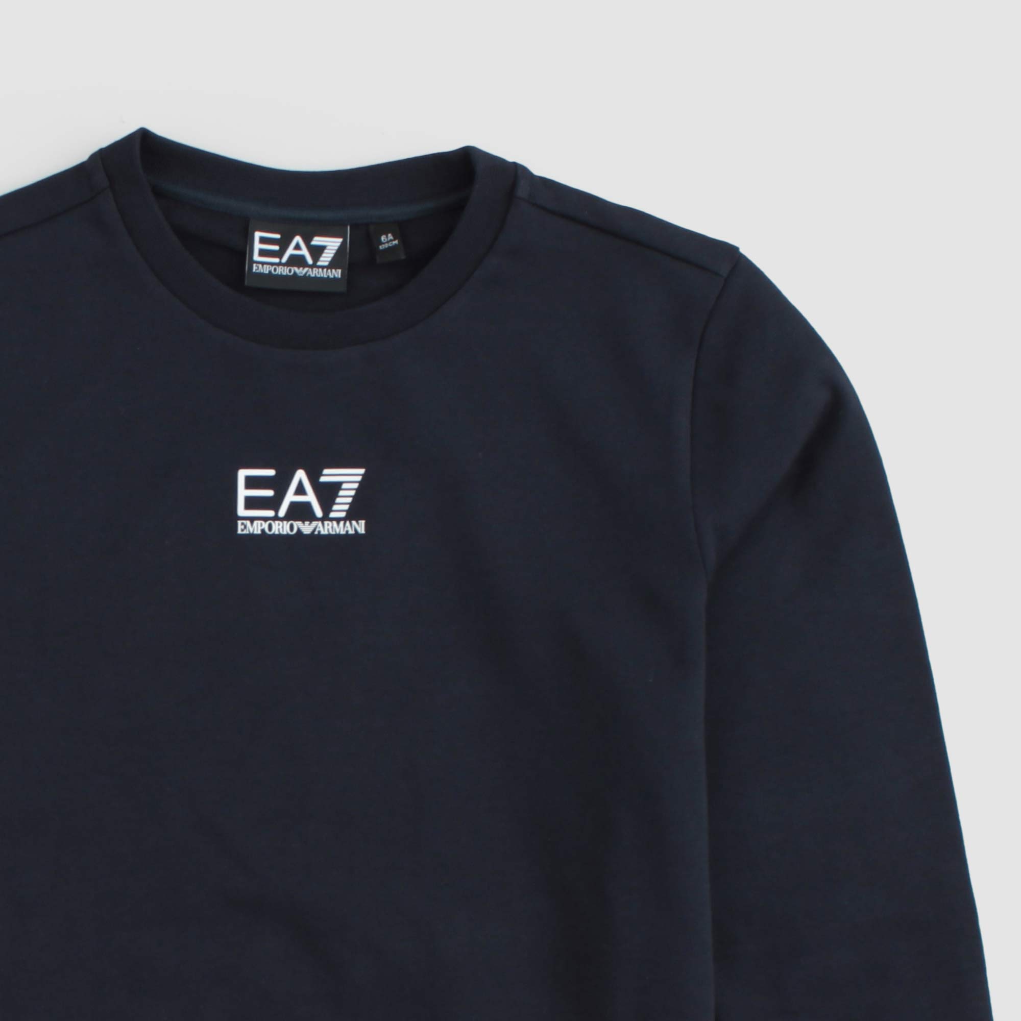 Felpa Blu Con Logo Firmata EA7