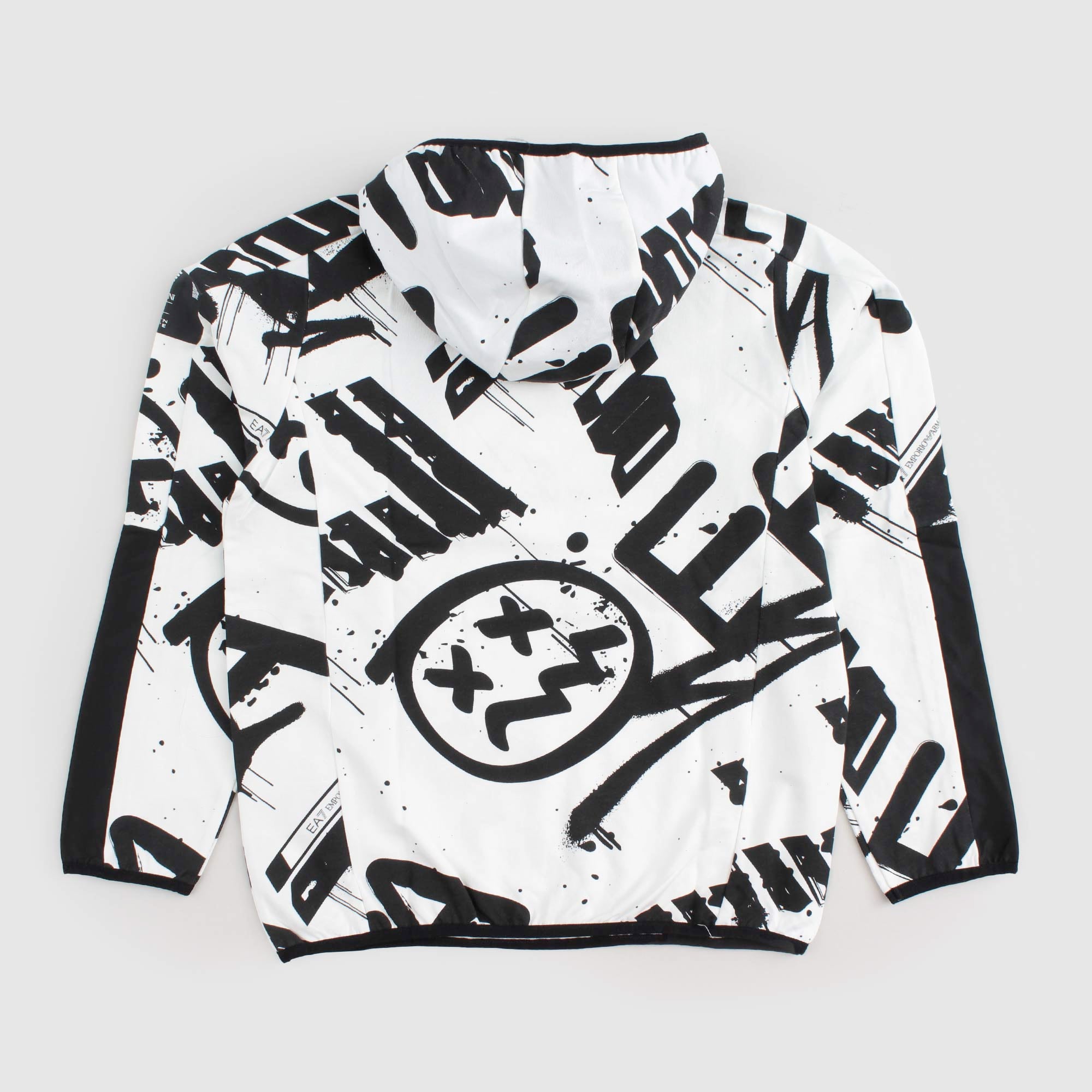 Felpa Bianca E Nera Firmata EA7 - annameglio.com abbigliamento moda