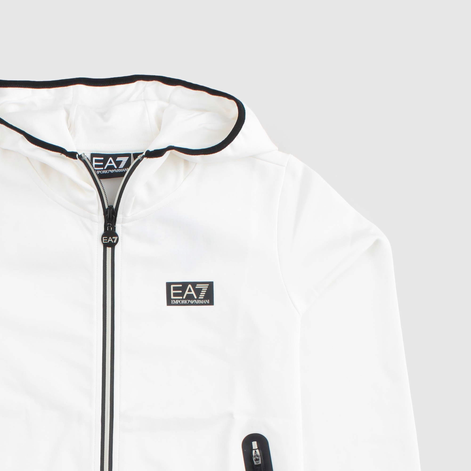 Felpa Latte Firmata EA7 - annameglio.com abbigliamento moda