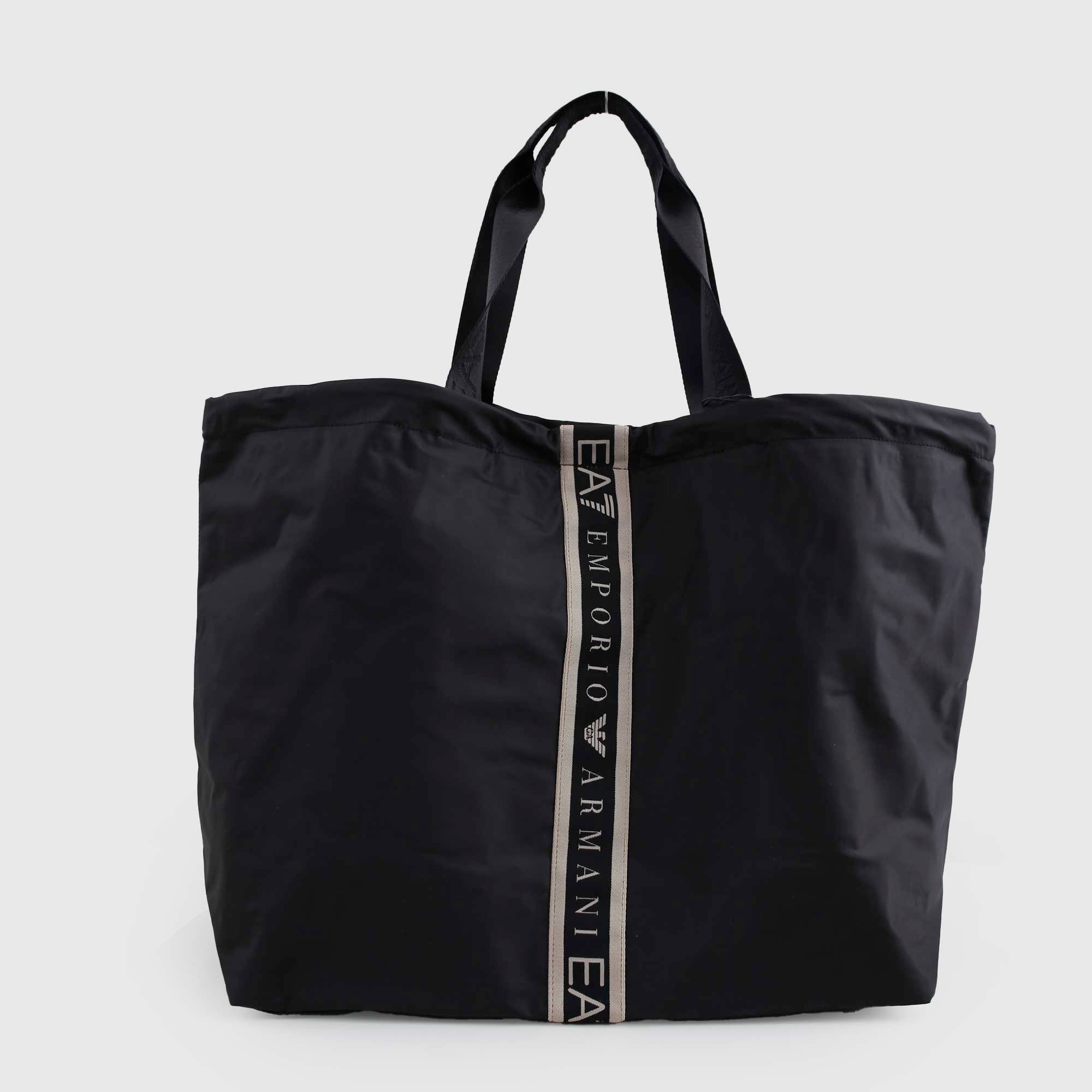 Borsa Shopper Nera Firmata EA7 - annameglio.com abbigliamento moda