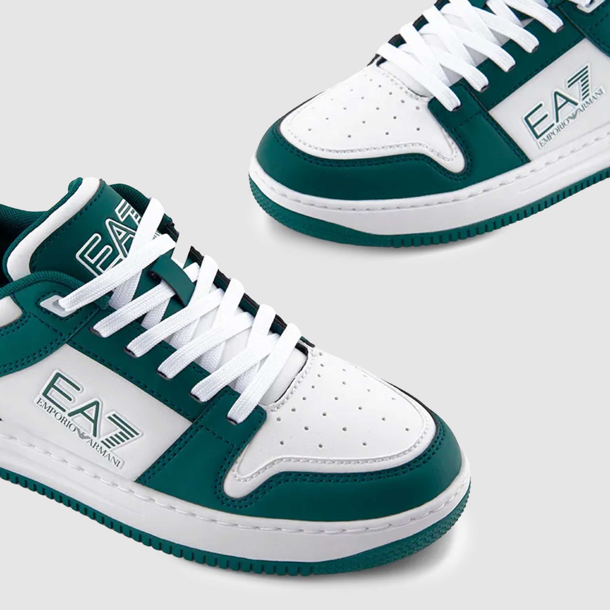 Basket Low Verde E Bianche Firmate EA7 - annameglio.com abbigliamento moda