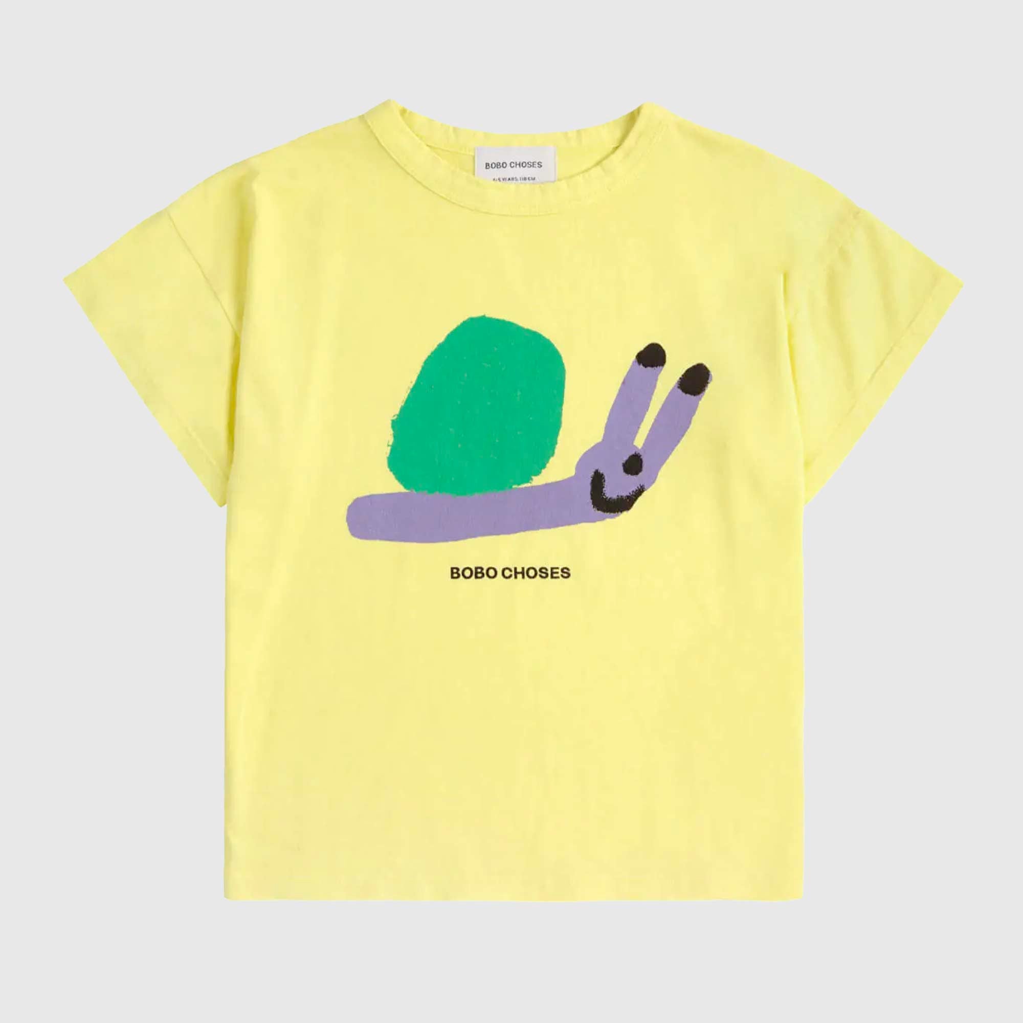 T-shirt Gialla Con Lumaca Firmata BOBO CHOSES - annameglio.com abbigliamento moda