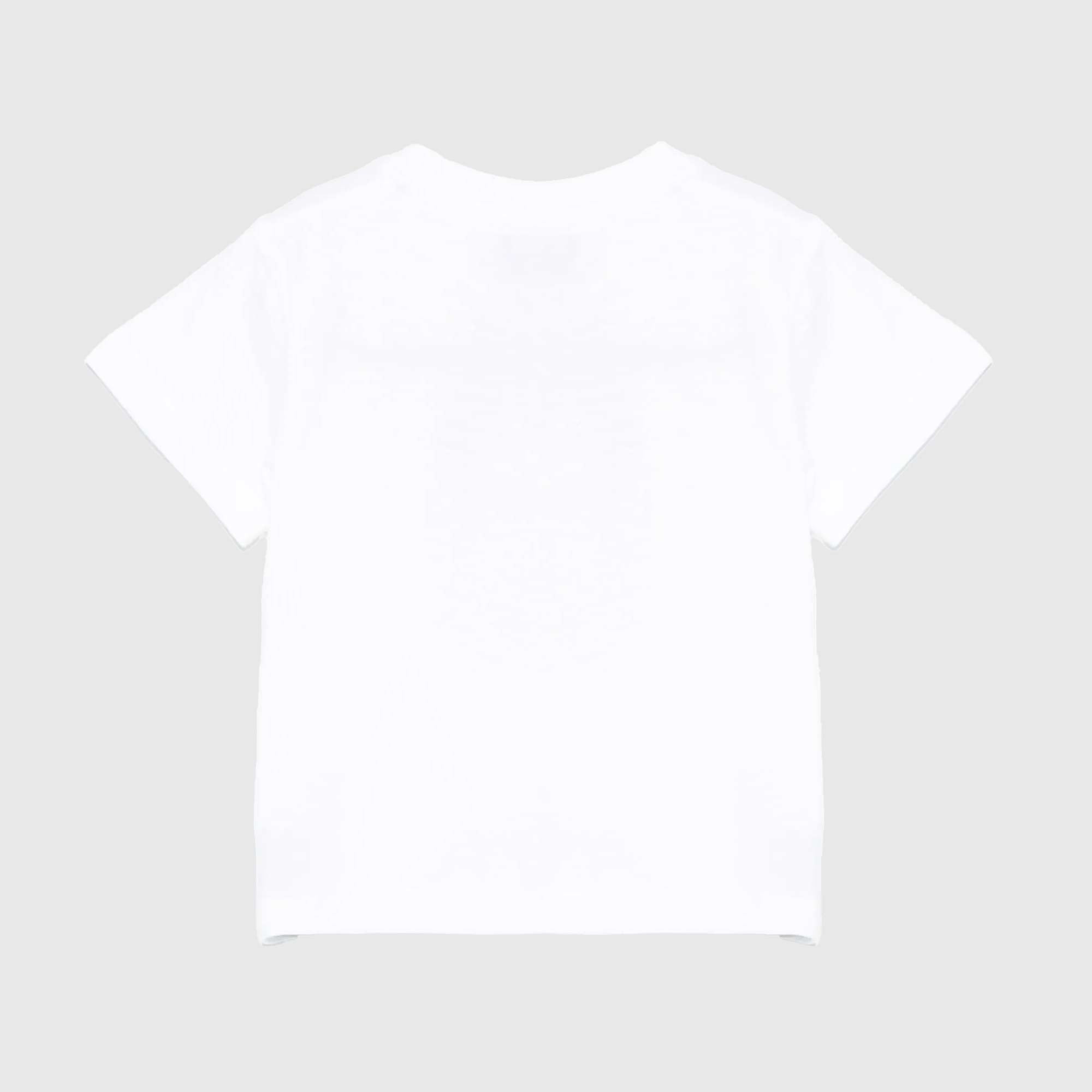 T-shirt Bianca Con Stampa Teddy Firmata MOSCHINO - annameglio.com abbigliamento moda