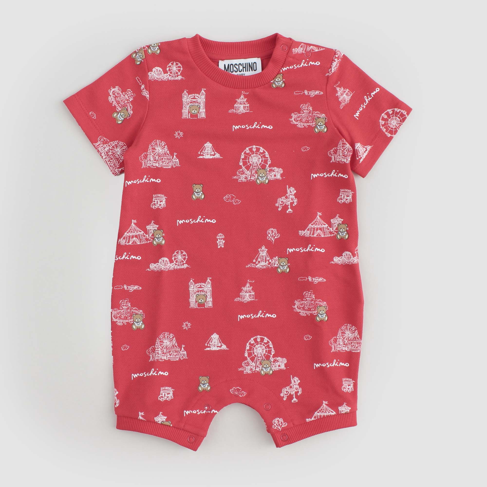 Pagliaccetto Rosso Firmato MOSCHINO - annameglio.com abbigliamento moda