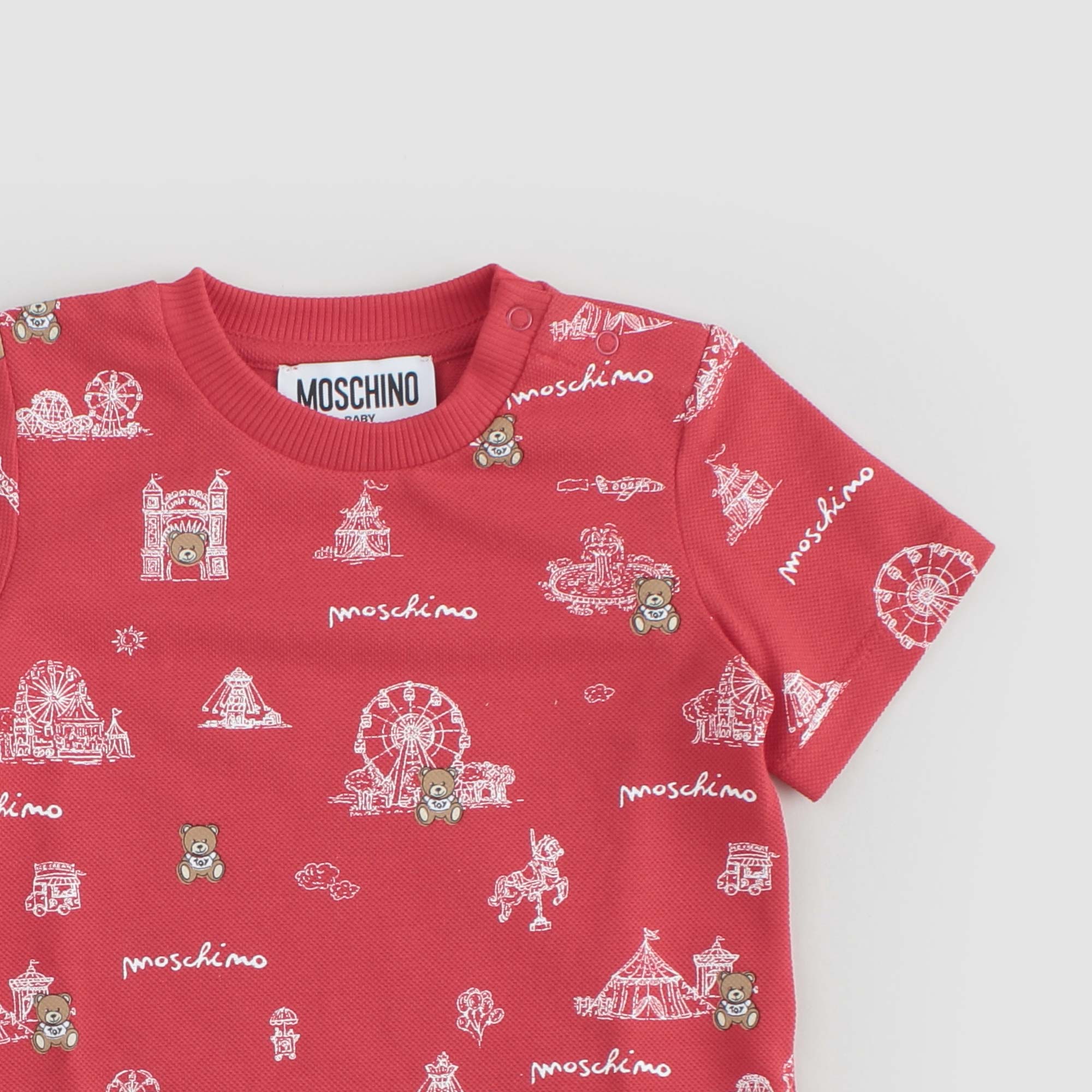 Pagliaccetto Rosso Firmato MOSCHINO - annameglio.com abbigliamento moda