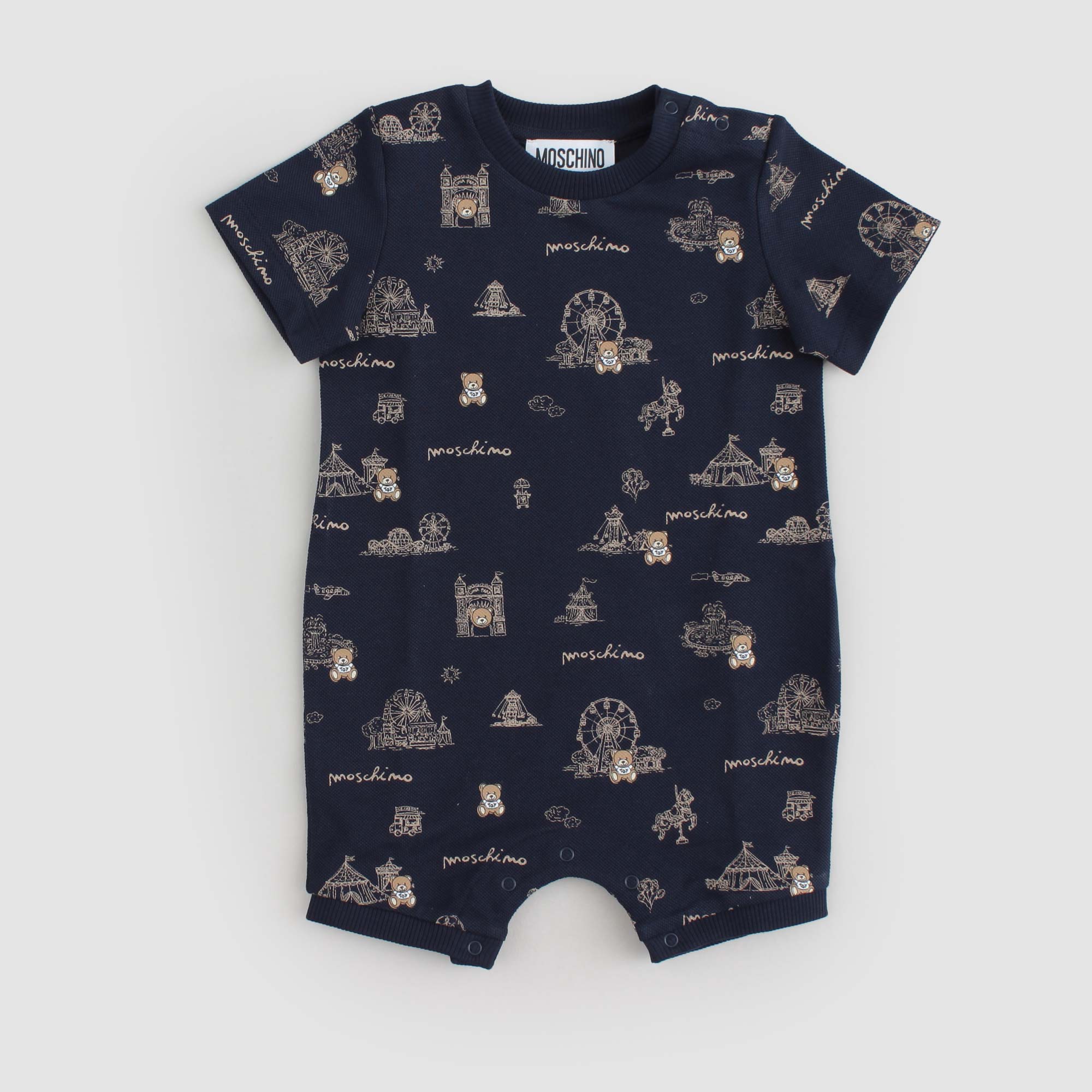 Pagliaccetto Blu Firmato MOSCHINO - annameglio.com abbigliamento moda