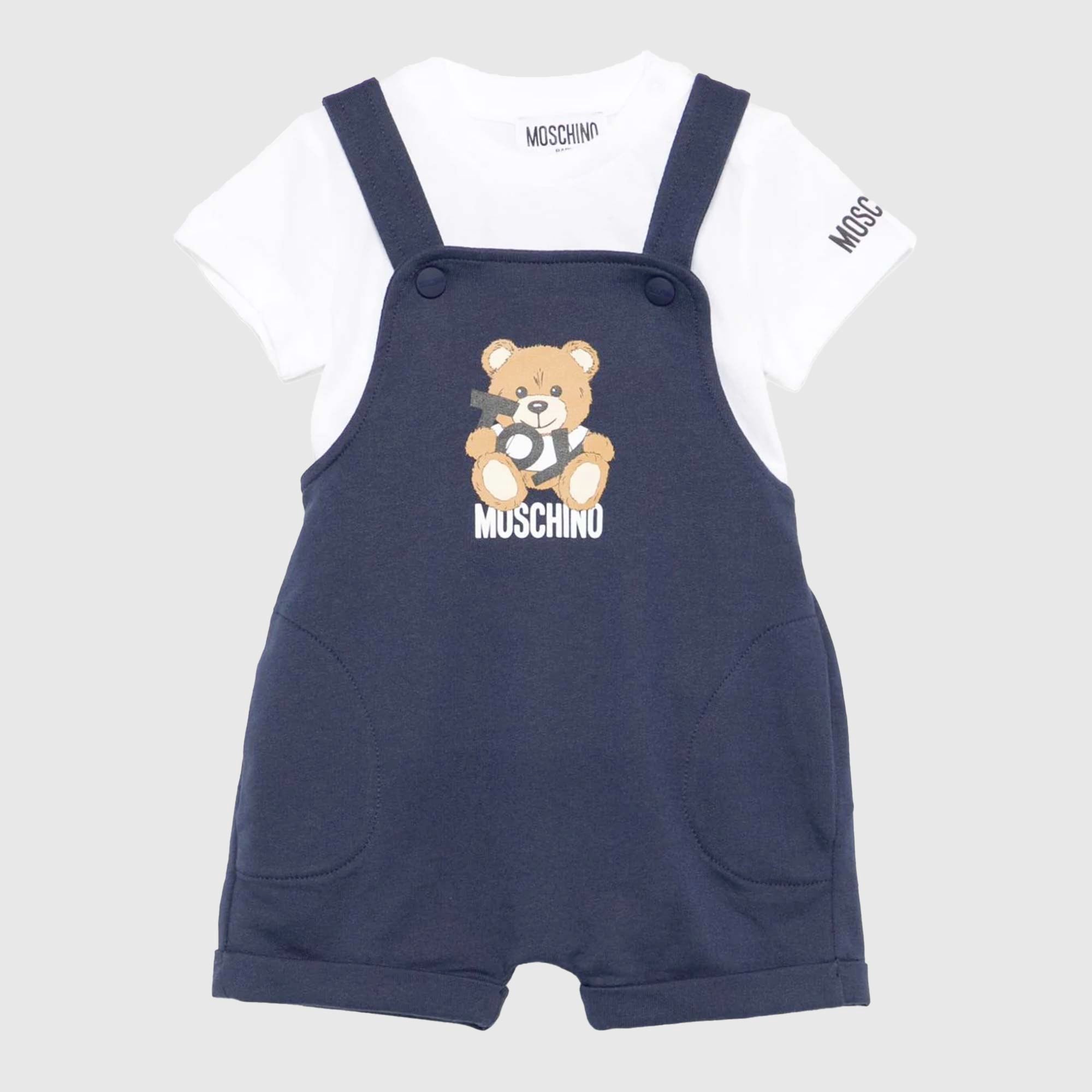 Completino Blu E Bianco Firmato MOSCHINO - annameglio.com abbigliamento moda