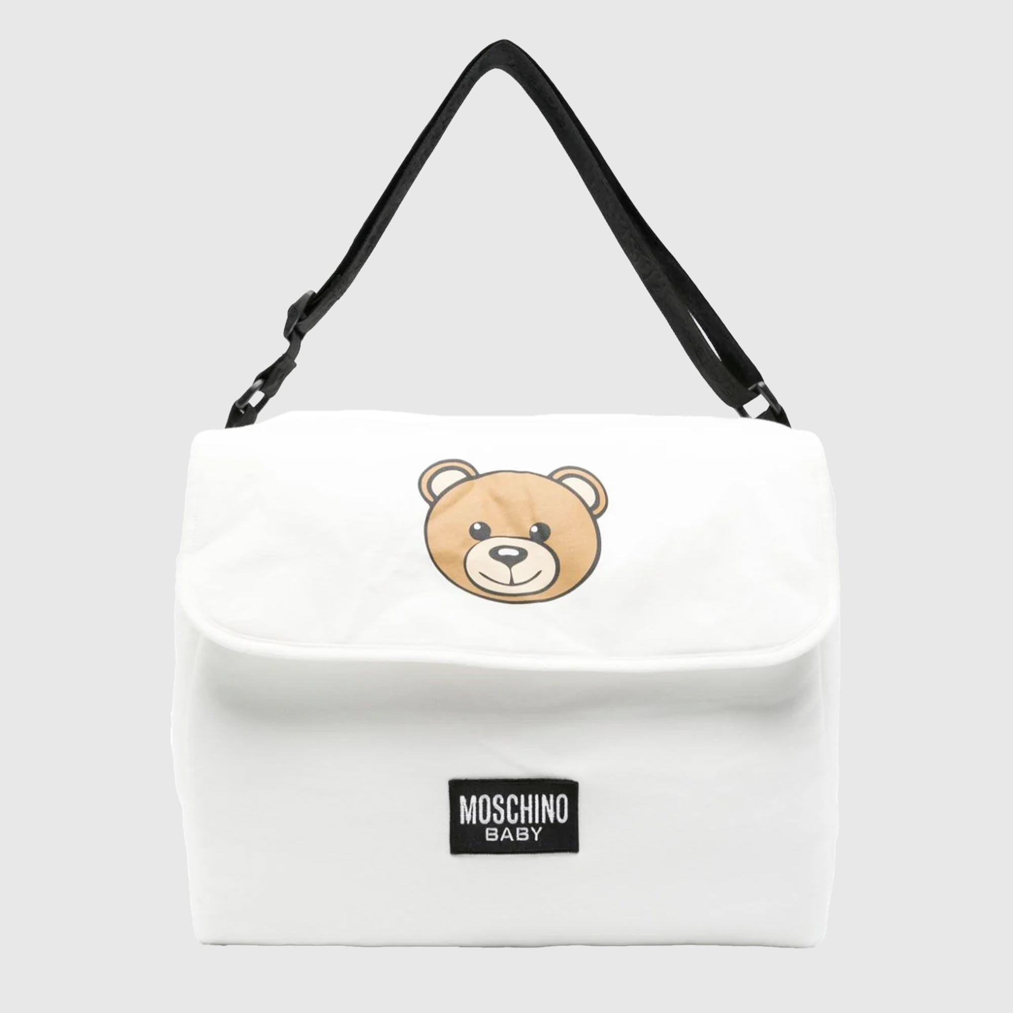 Borsa Fasciatoio Bianca Firmata MOSCHINO - annameglio.com abbigliamento moda