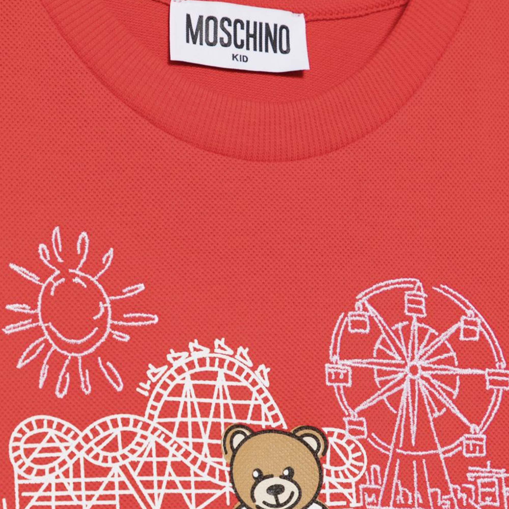T-shirt Rossa Unisex Firmata MOSCHINO - annameglio.com abbigliamento moda