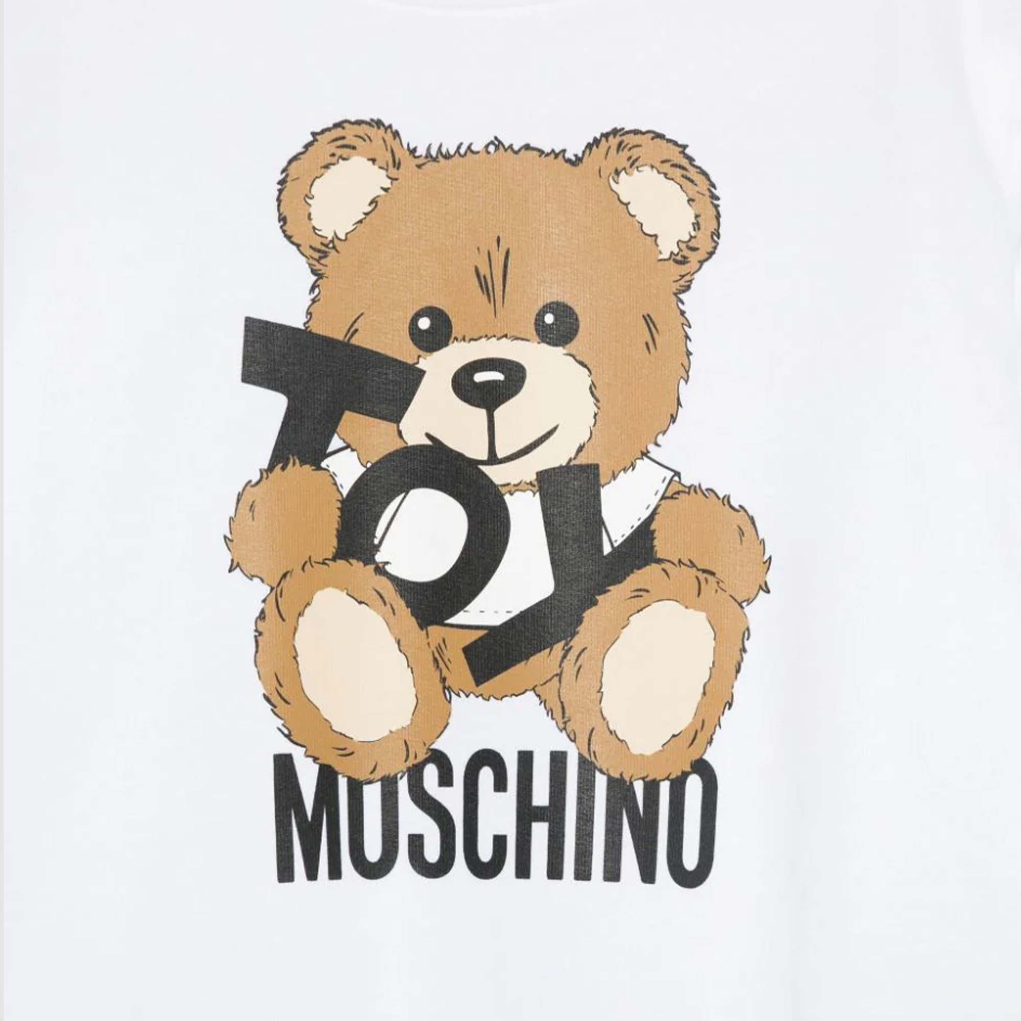 Felpa Bianca Firmata MOSCHINO - annameglio.com abbigliamento moda