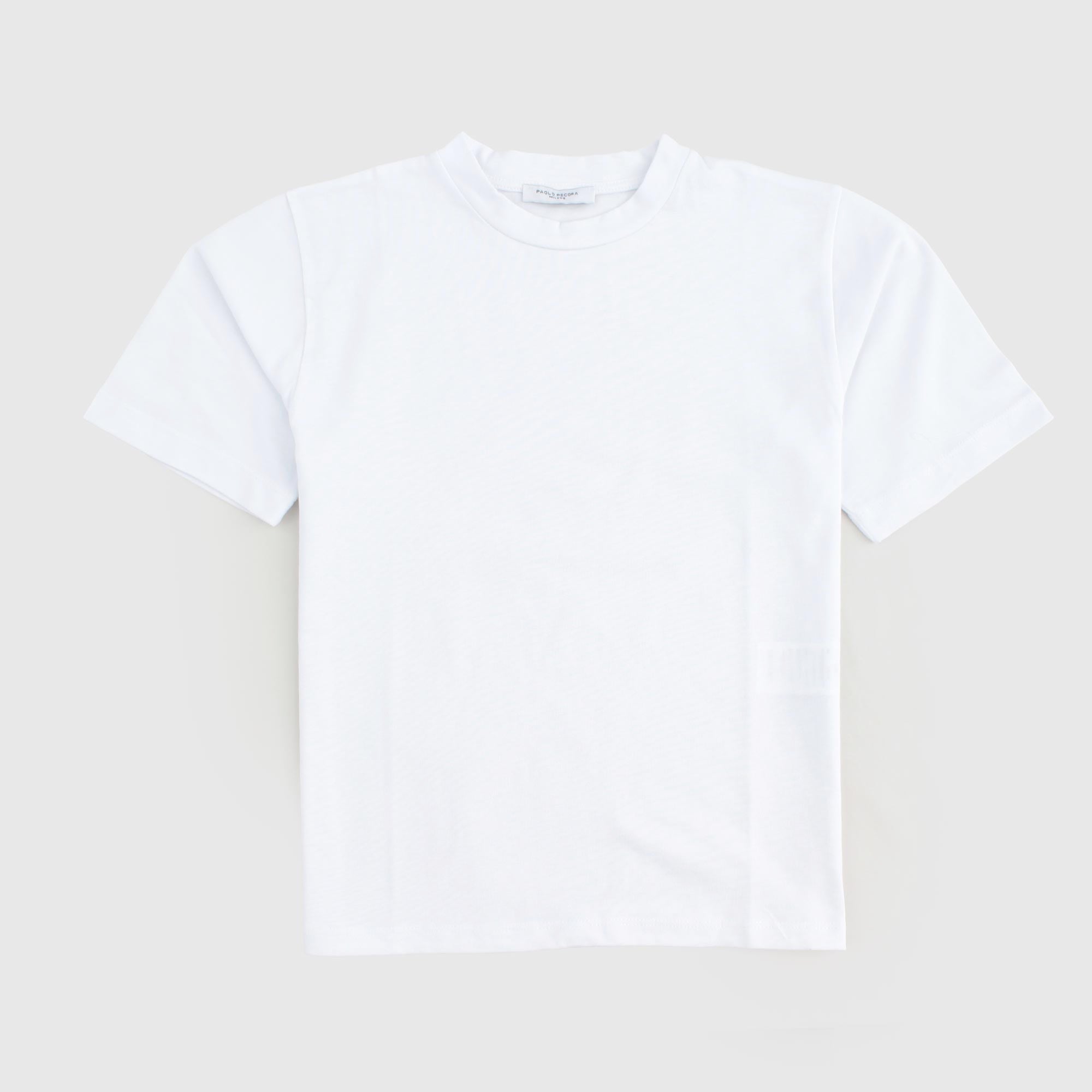 T-shirt Bianca Firmata PAOLO PECORA - annameglio.com abbigliamento moda