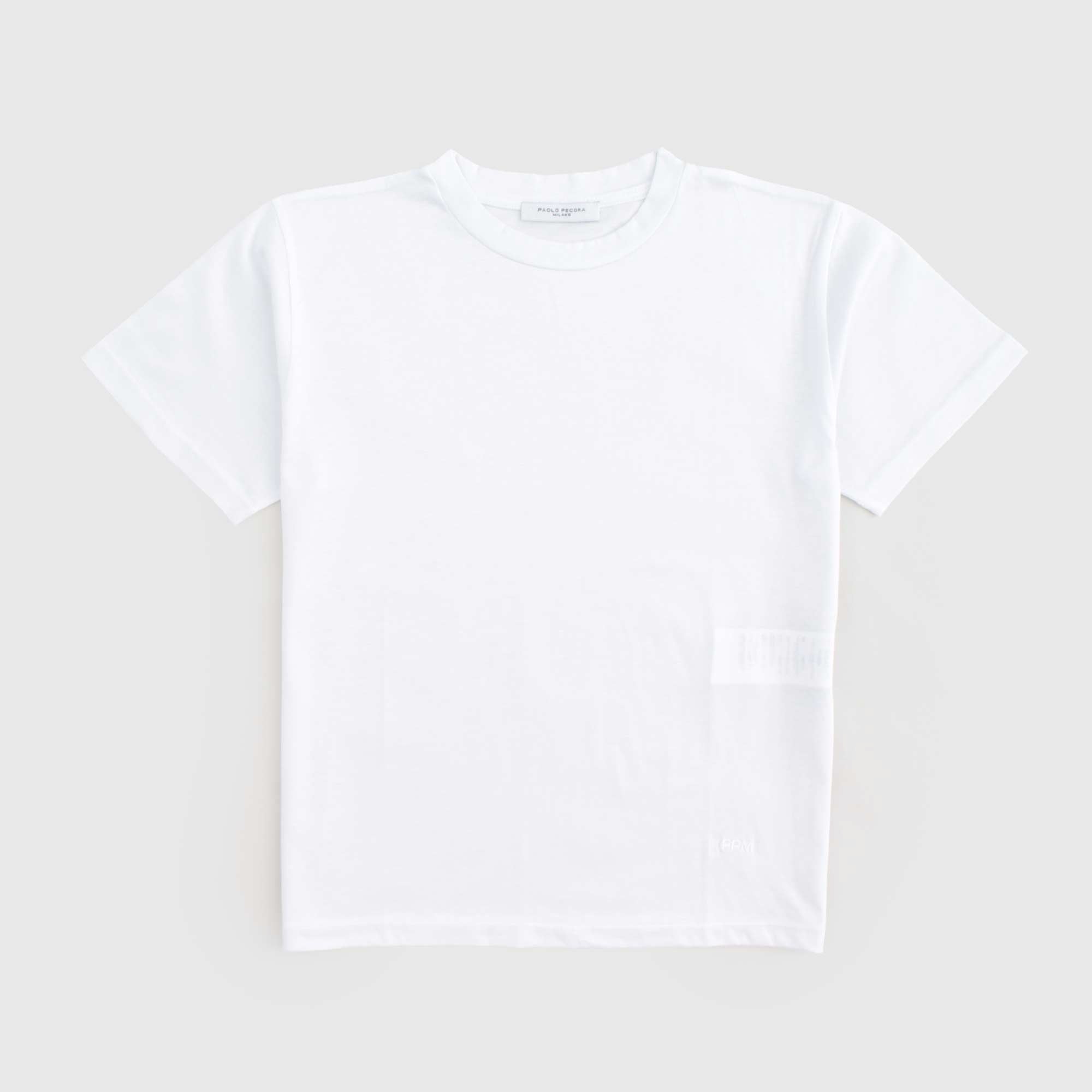 T-shirt Bianco Firmata PAOLO PECORA - annameglio.com abbigliamento moda