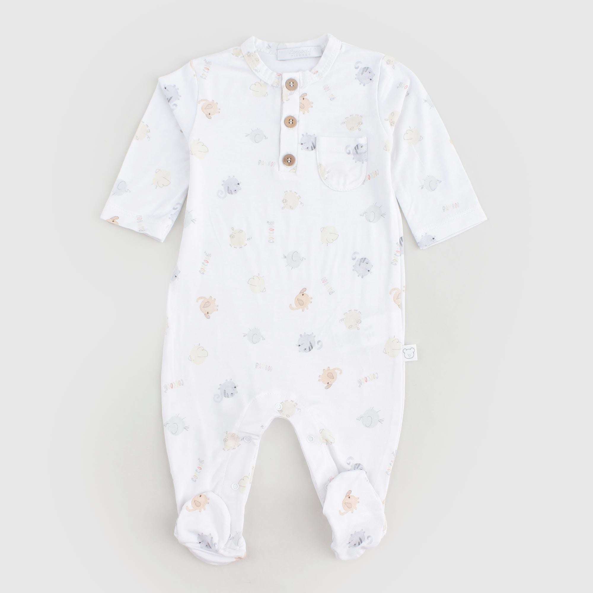 Tutina Bianca Fantasia Unisex Firmata COCCODE' - annameglio.com abbigliamento moda