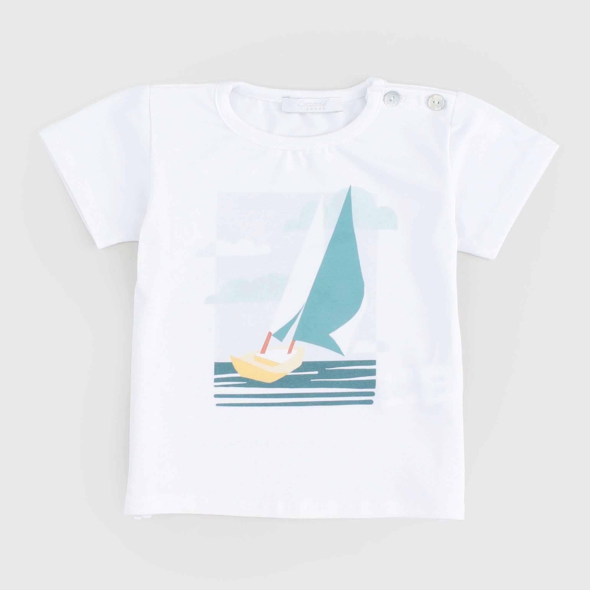 T-shirt Bianca Con Stampa Firmata COCCODE' - annameglio.com abbigliamento moda