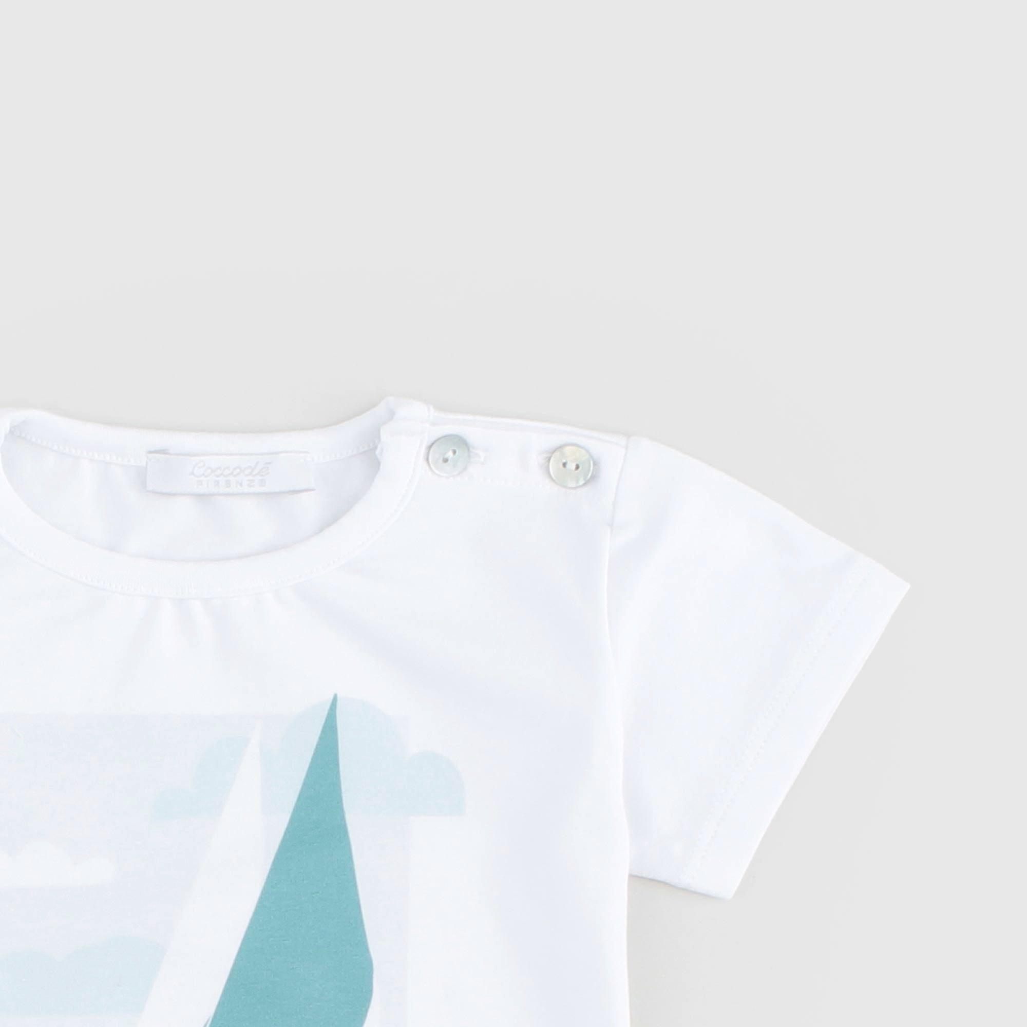 T-shirt Bianca Con Stampa Firmata COCCODE' - annameglio.com abbigliamento moda