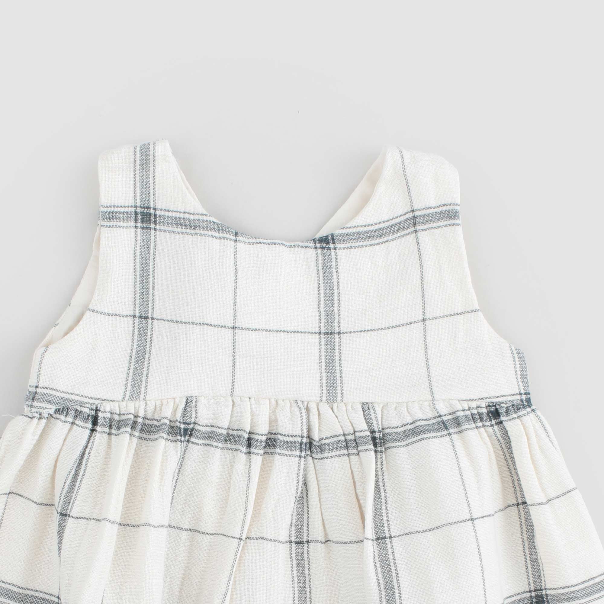 Abito panna con motivo check - annameglio.com abbigliamento moda