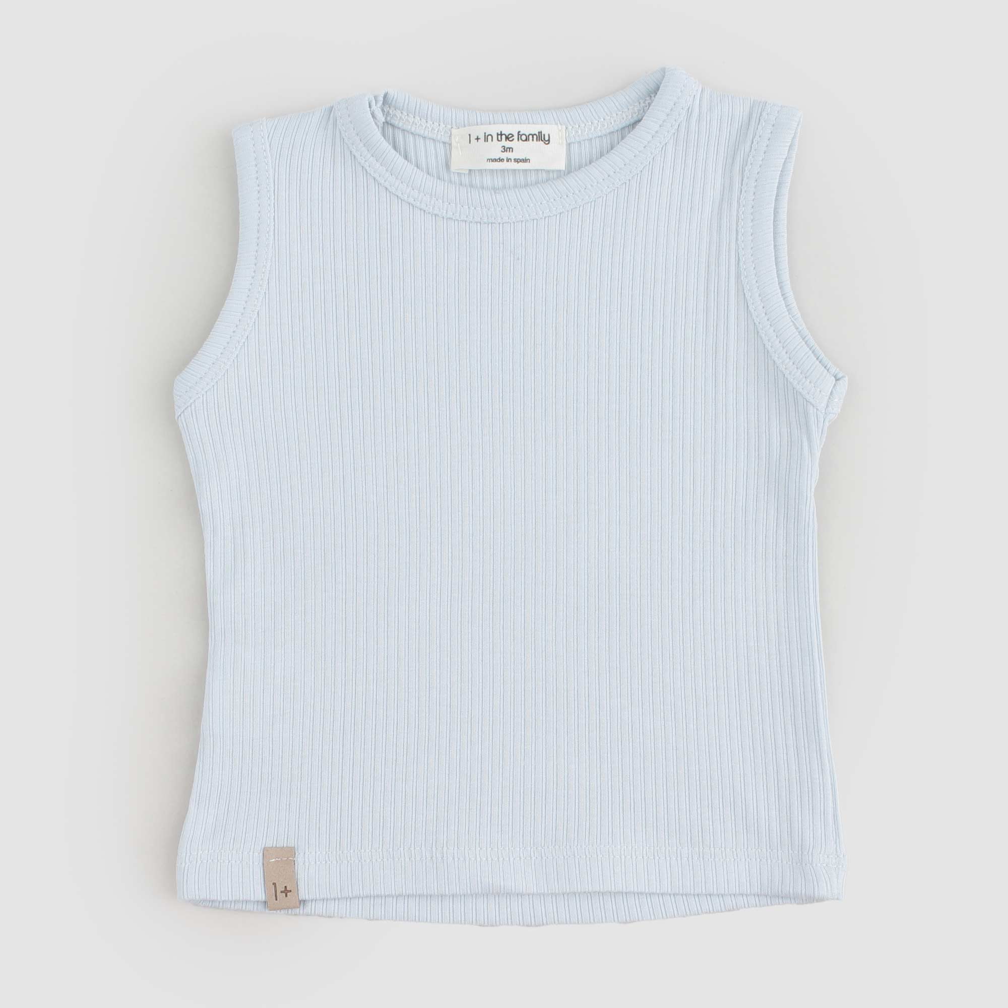 Baby canotta in cotone celeste - annameglio.com abbigliamento moda