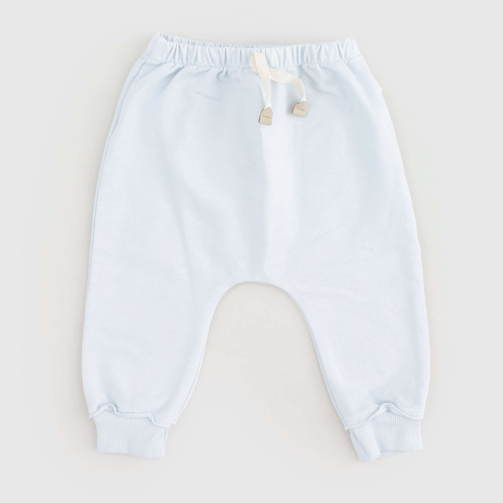 Pantalone Celeste Firmato ONE MORE IN THE FAMILY - annameglio.com abbigliamento moda