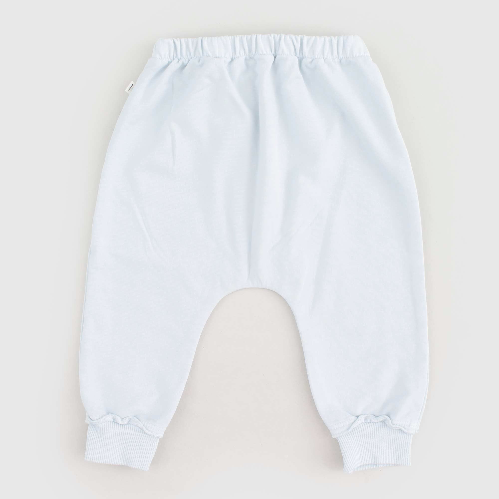 Pantalone Celeste Firmato ONE MORE IN THE FAMILY - annameglio.com abbigliamento moda