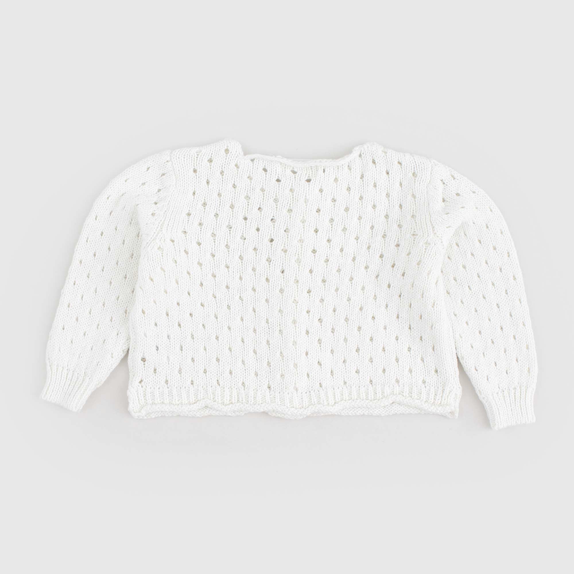 Baby cardigan latte lavorato a maglia - annameglio.com abbigliamento moda