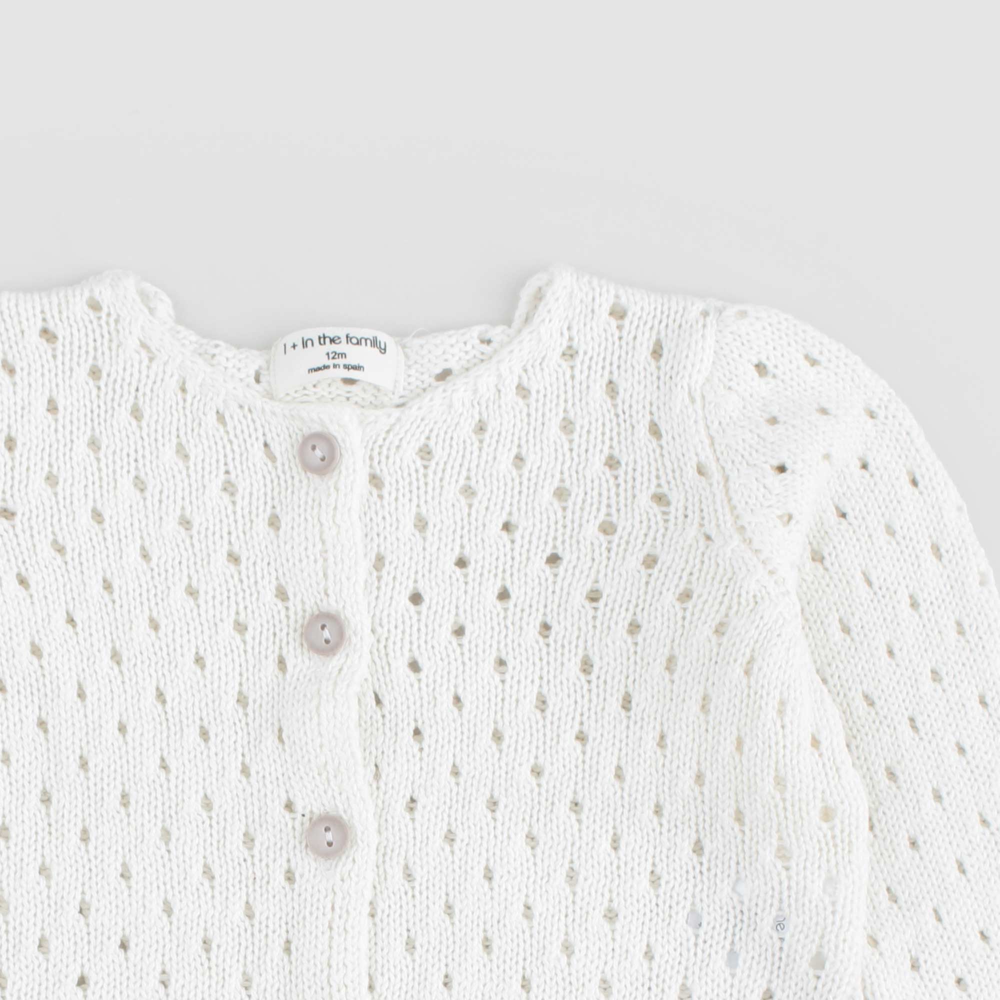 Baby cardigan latte lavorato a maglia - annameglio.com abbigliamento moda