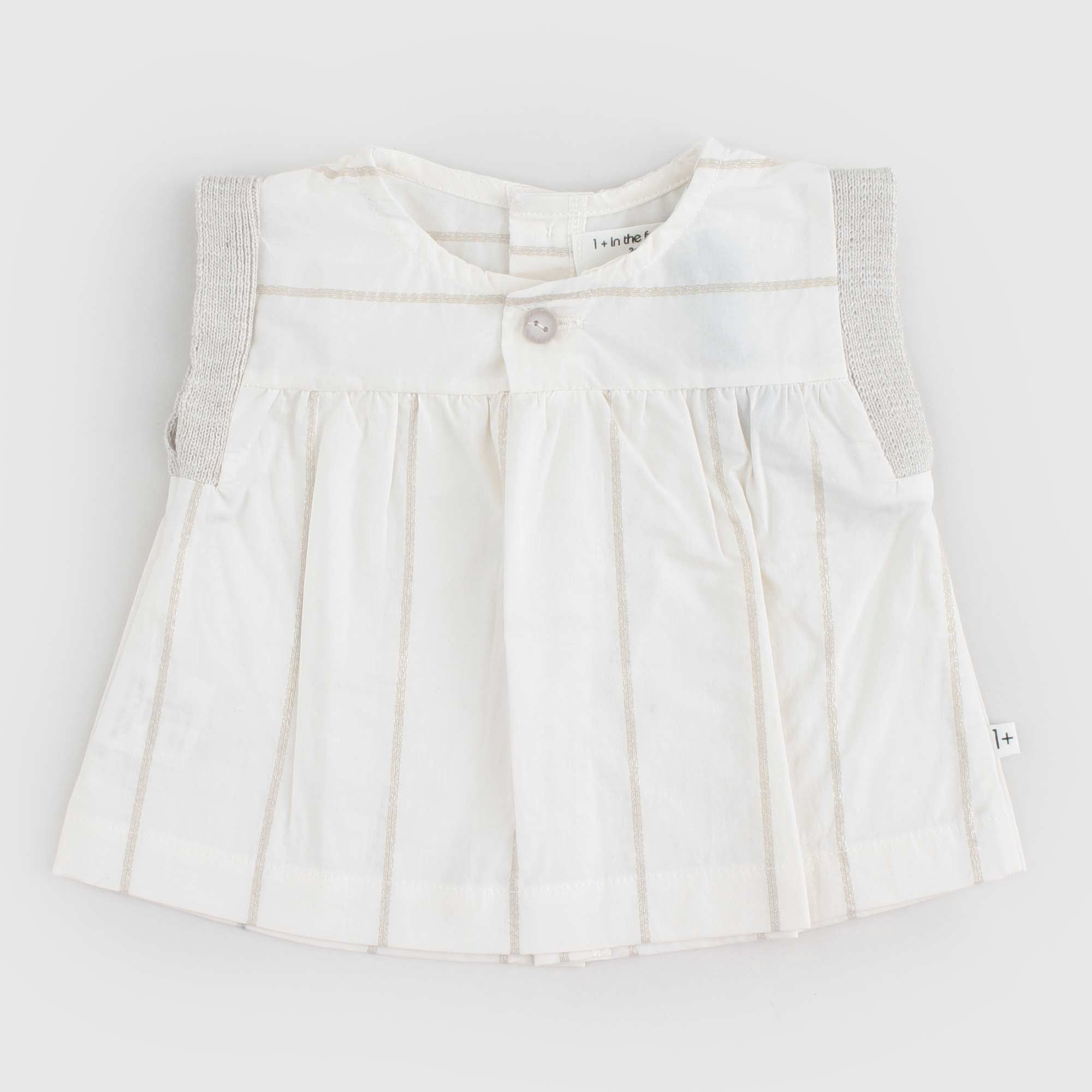 Smanicata bianca righe lurex - annameglio.com abbigliamento moda