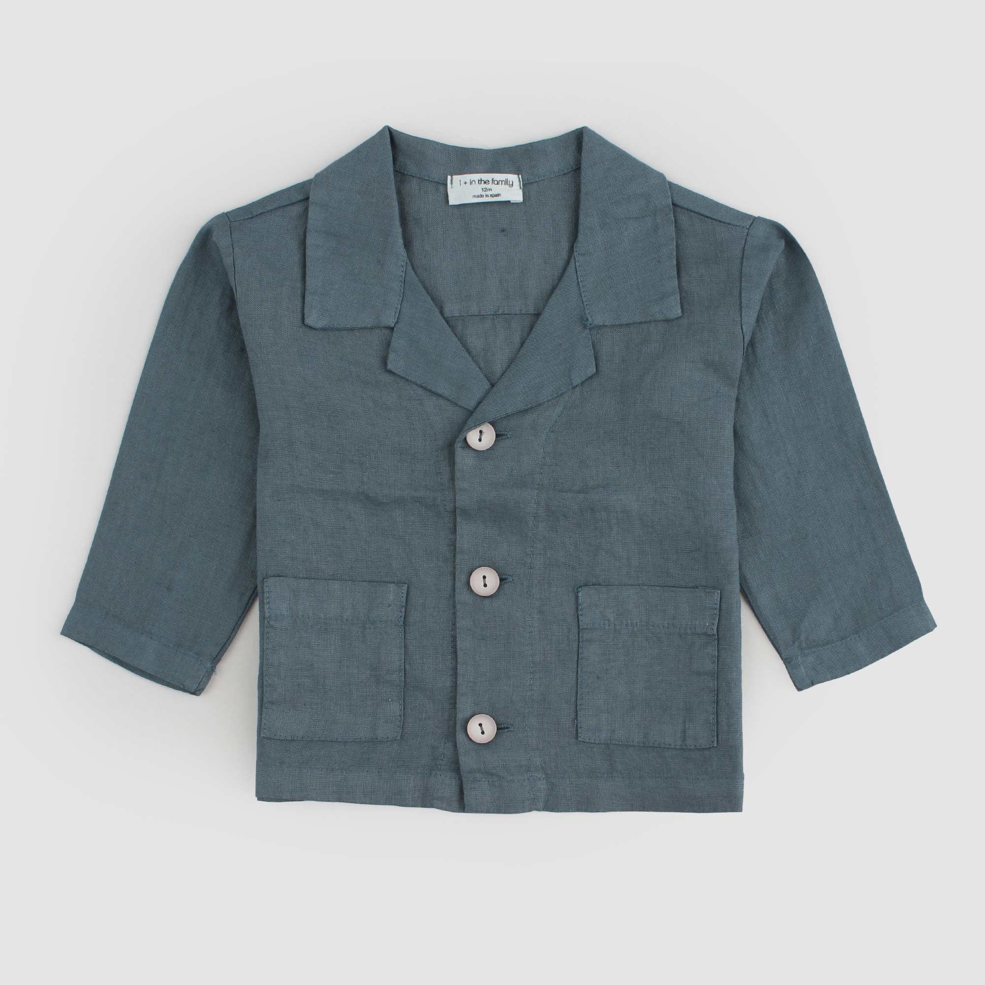 Camicia lino verde petrolio vintage - annameglio.com abbigliamento moda