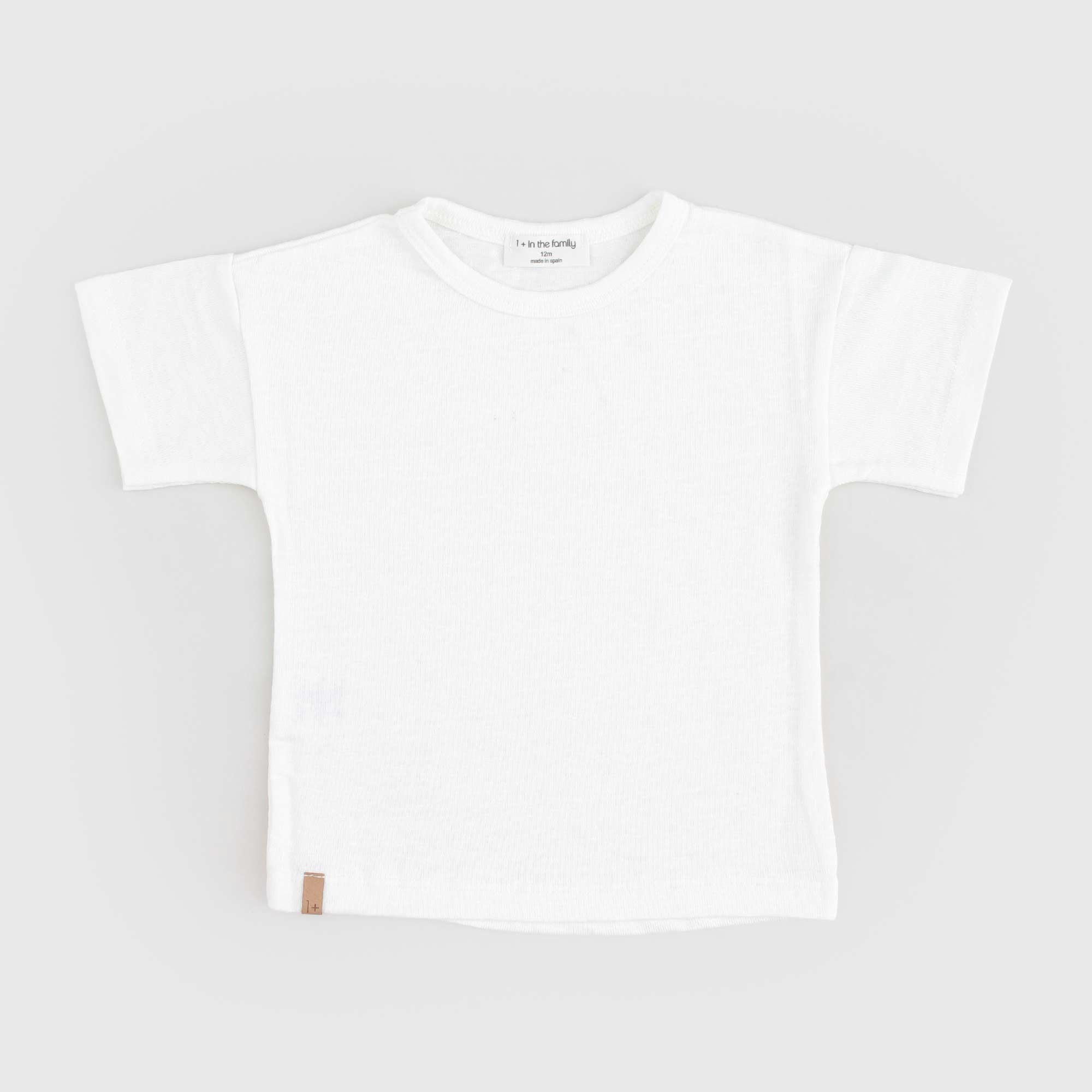 T-shirt Bianca Firmata ONE MORE IN THE FAMILY - annameglio.com abbigliamento moda