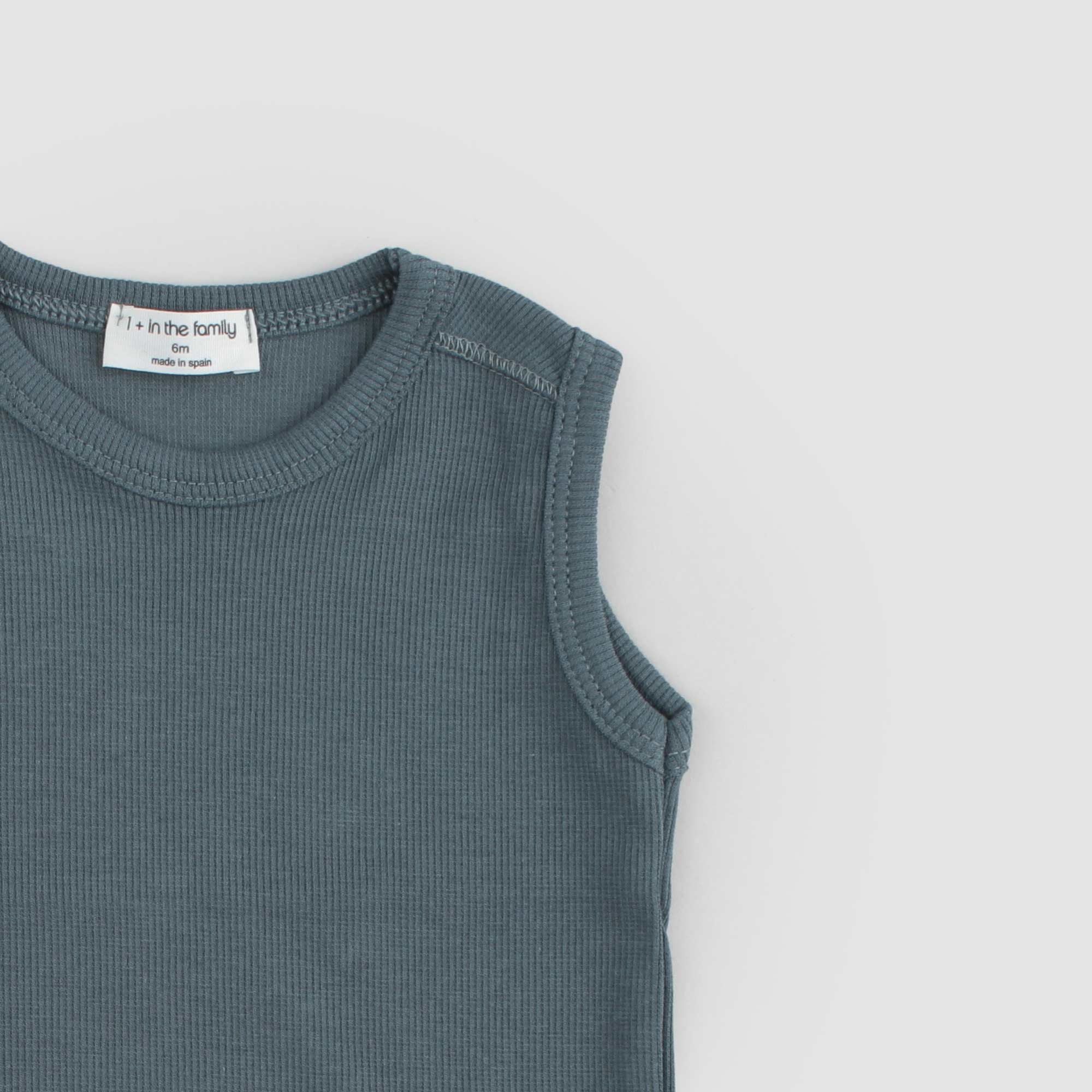 Baby canotta in cotone verde petrolio - annameglio.com abbigliamento moda