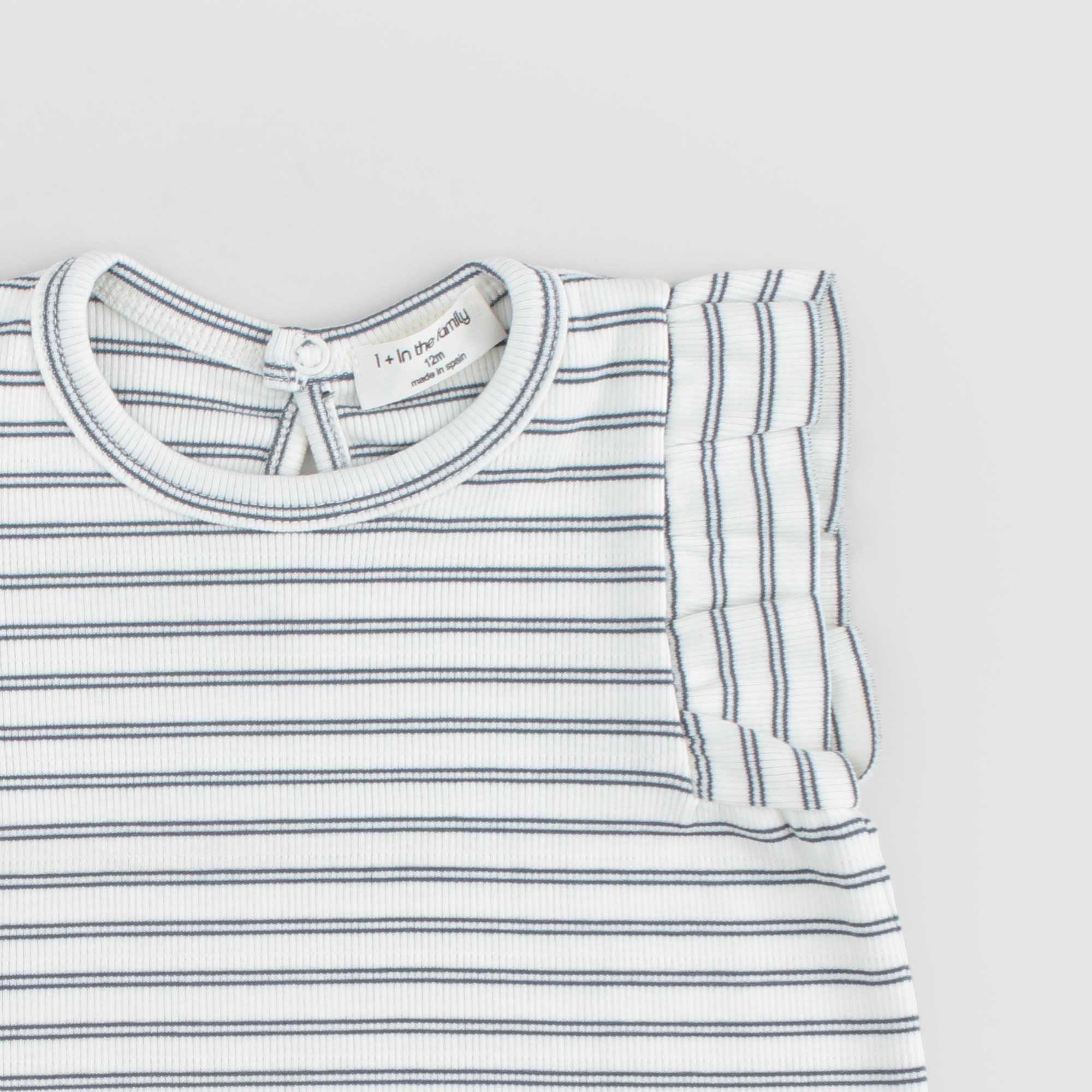 Canottiera a Righe Firmata ONE MORE IN THE FAMILY - annameglio.com abbigliamento moda