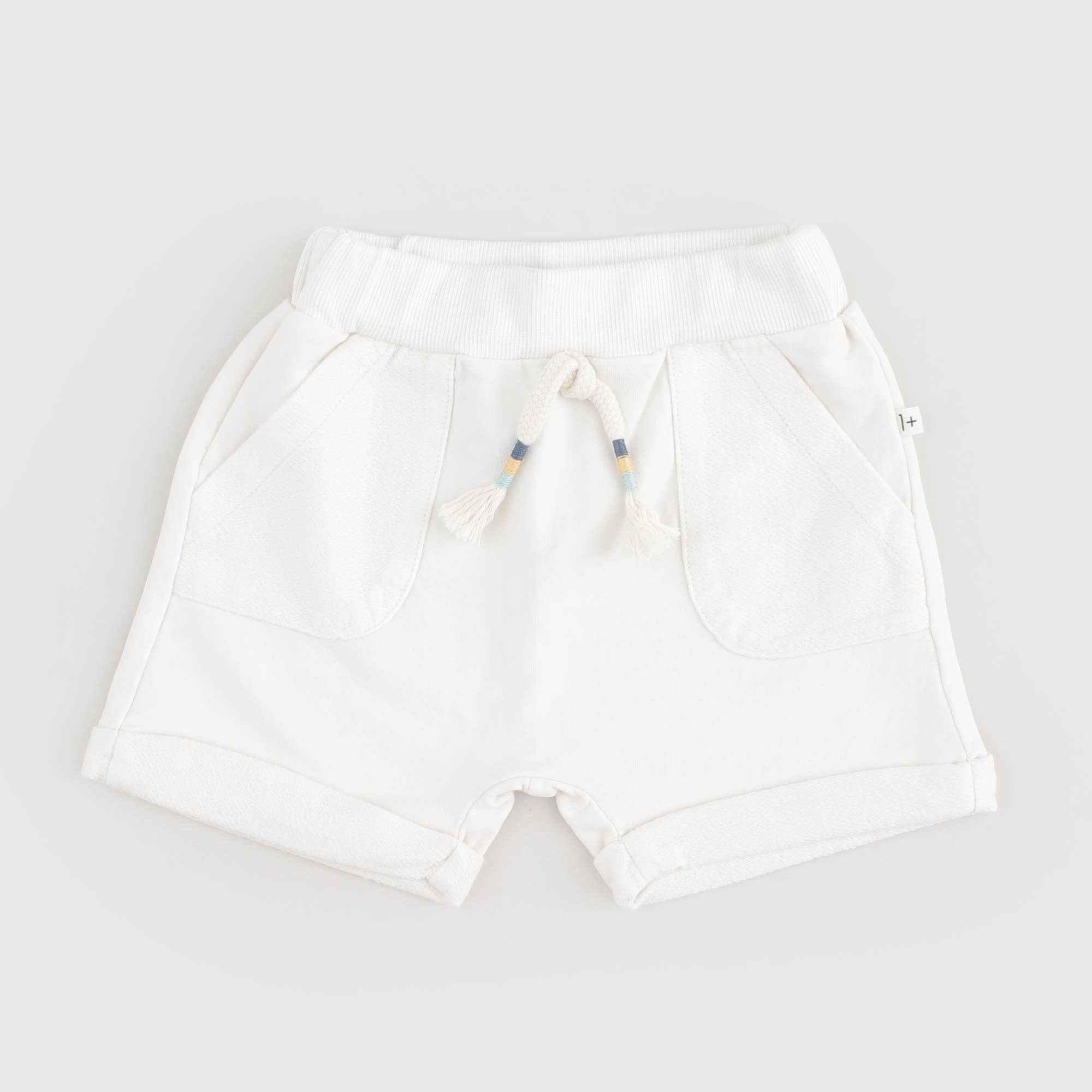 Bermuda corto panna in cotone - annameglio.com abbigliamento moda