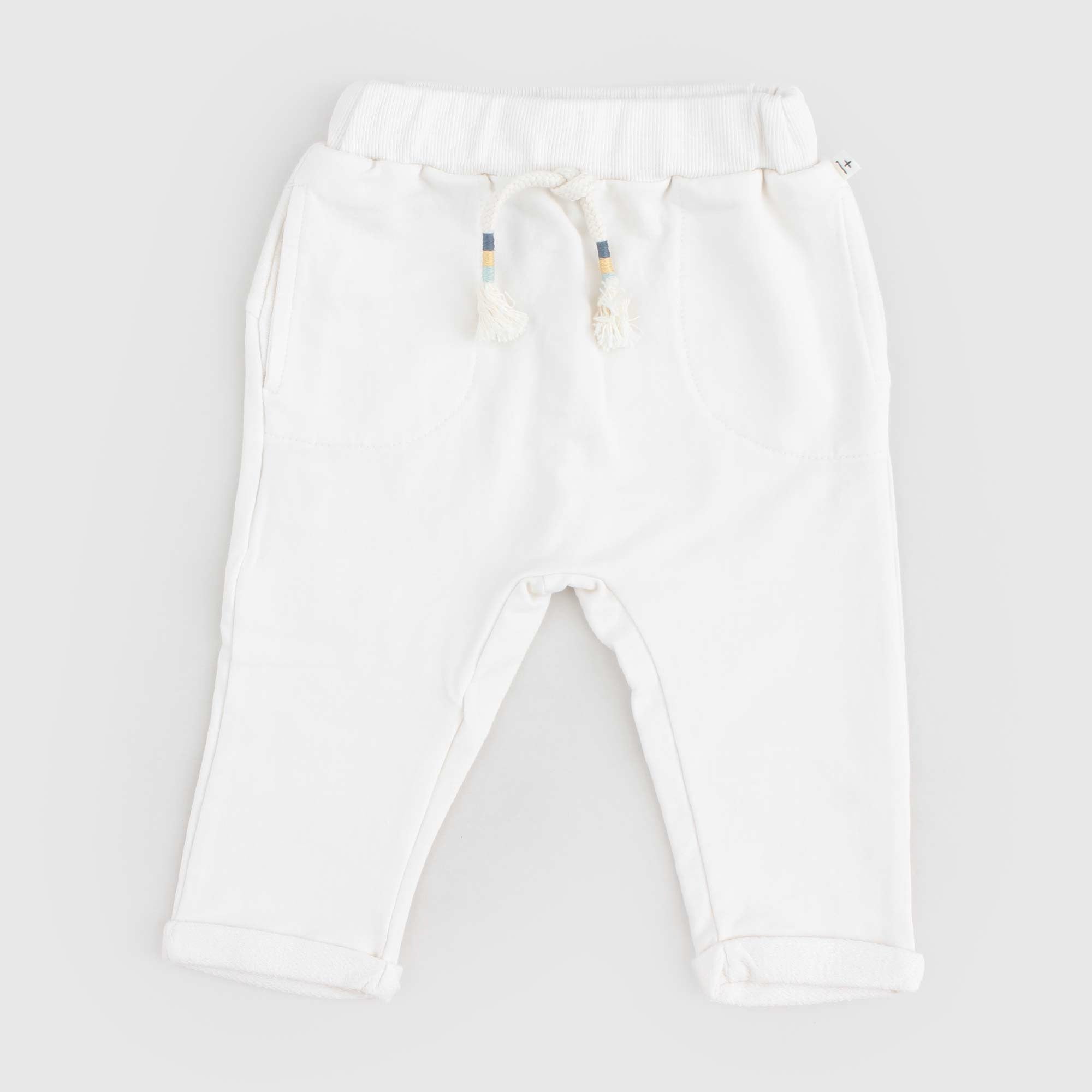Pantalone cotone jogging bianco latte - annameglio.com abbigliamento moda