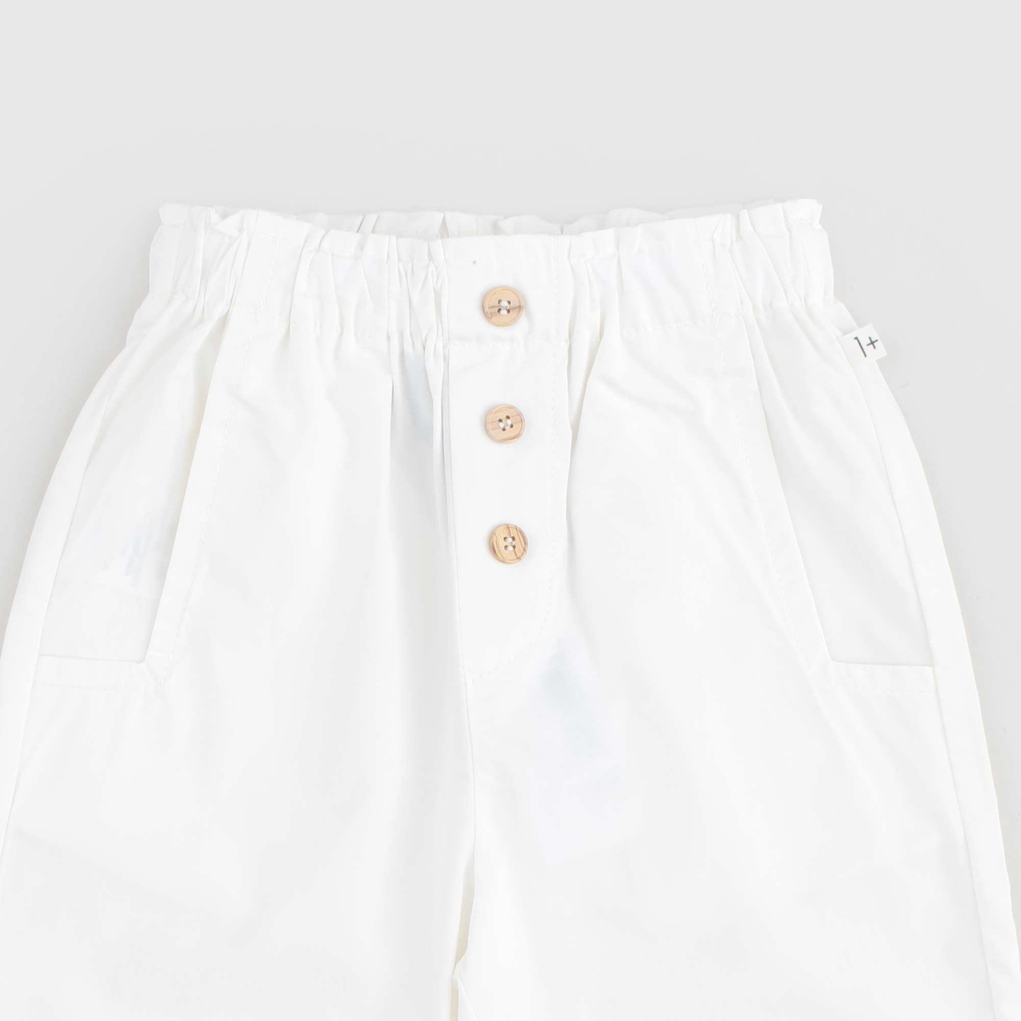 Pantalone in cotone bianco latte - annameglio.com abbigliamento moda