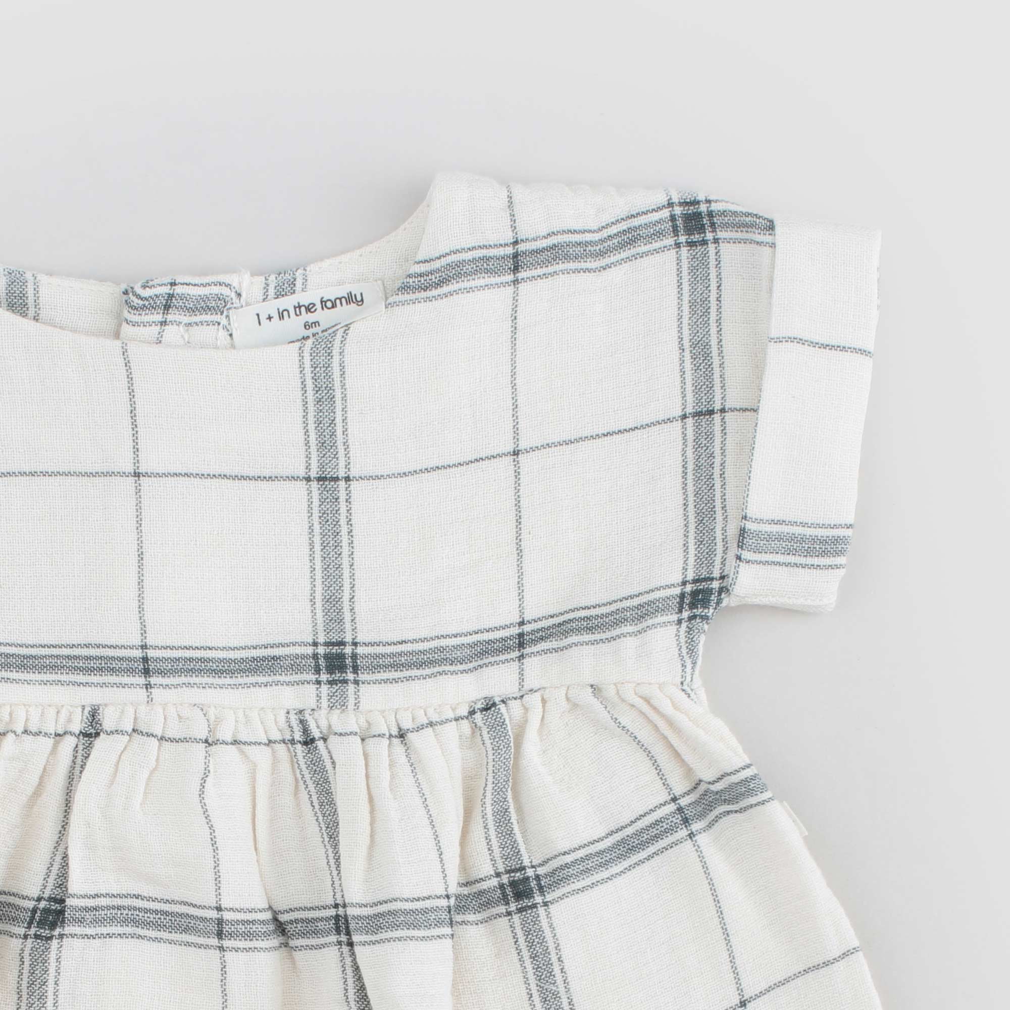 Abito Beige Quadri Firmato ONE MORE IN THE FAMILY - annameglio.com abbigliamento moda