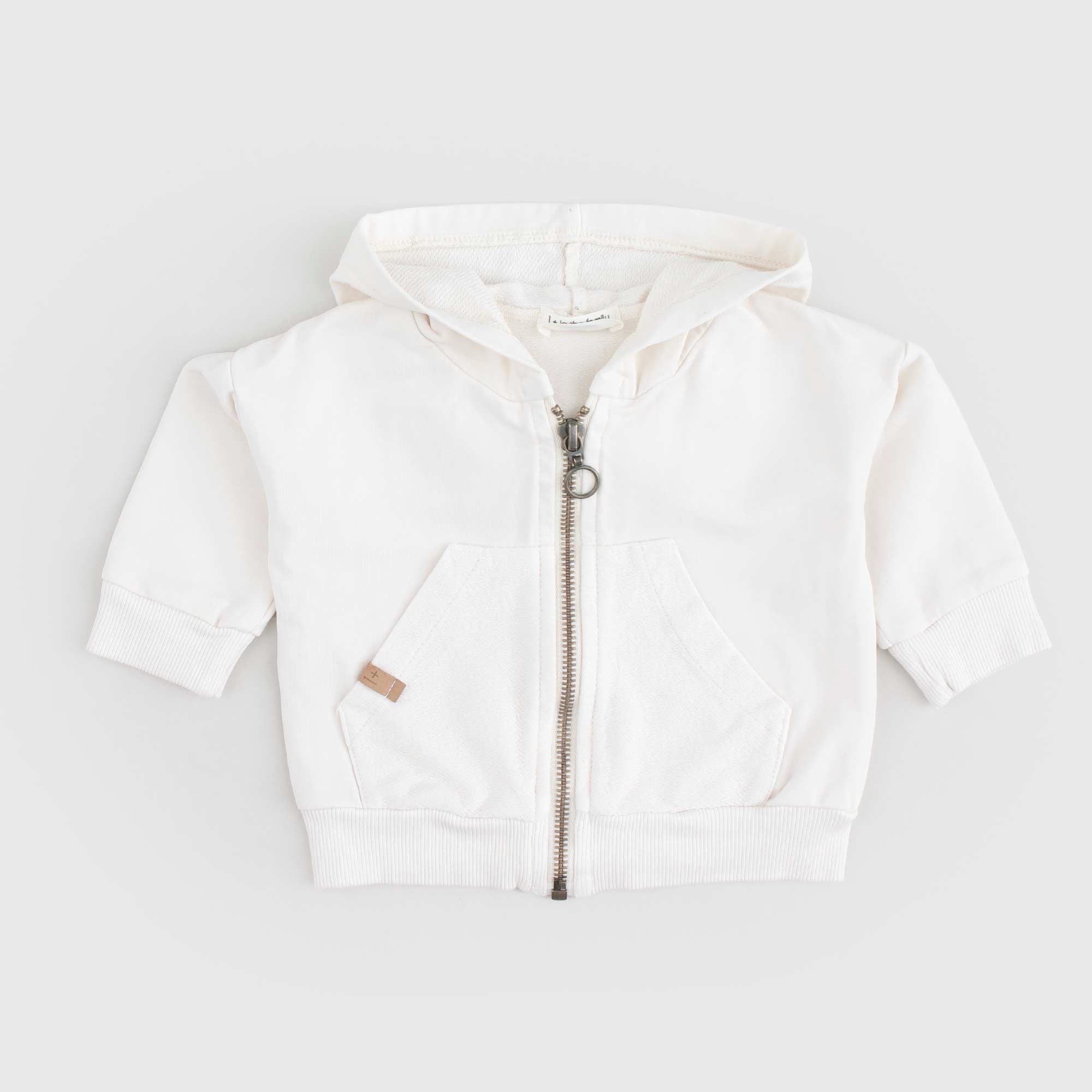 Felpa Latte Firmata ONE MORE IN THE FAMILY - annameglio.com abbigliamento moda