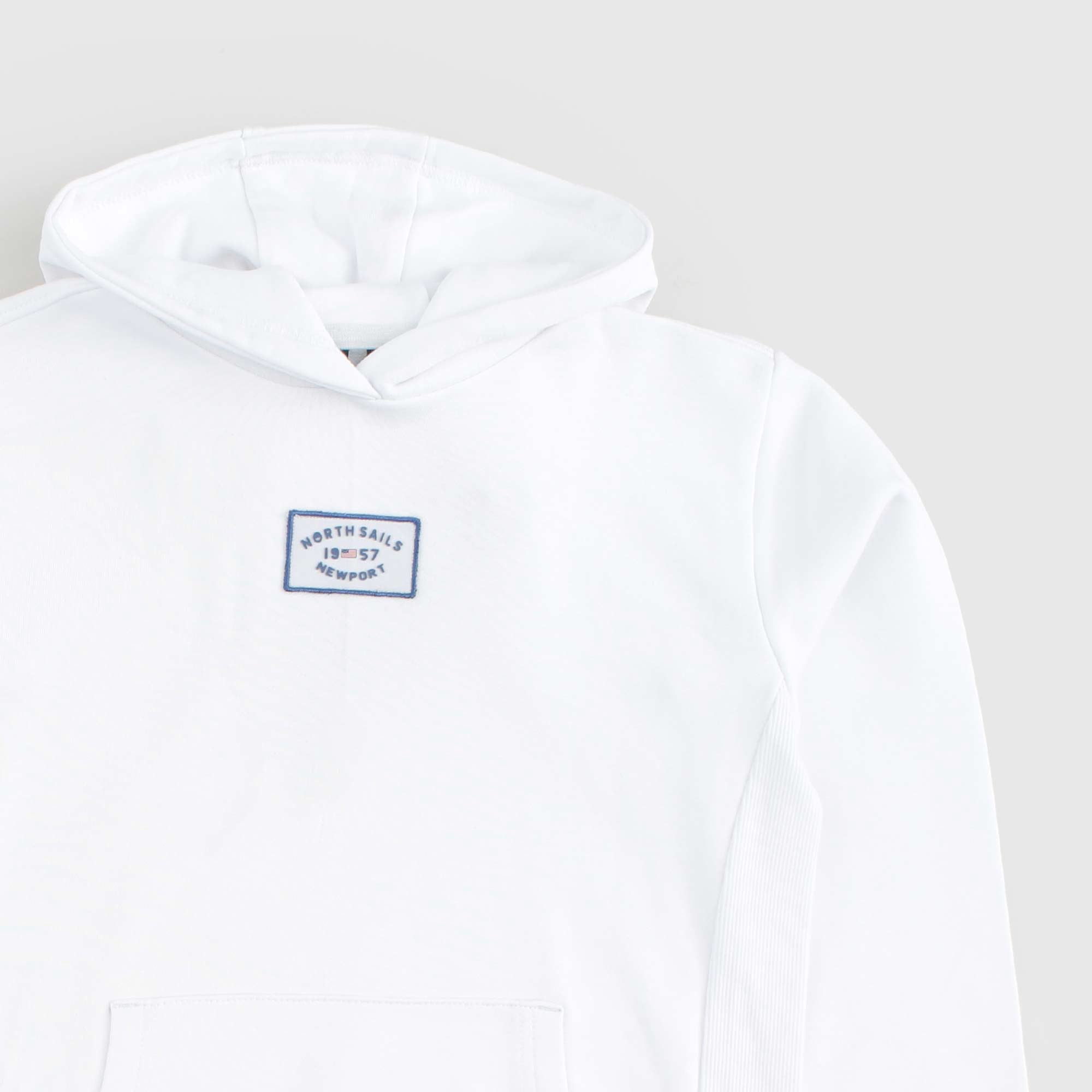 Felpa Bianca Con Cappuccio Firmata NORTH SAILS - annameglio.com abbigliamento moda