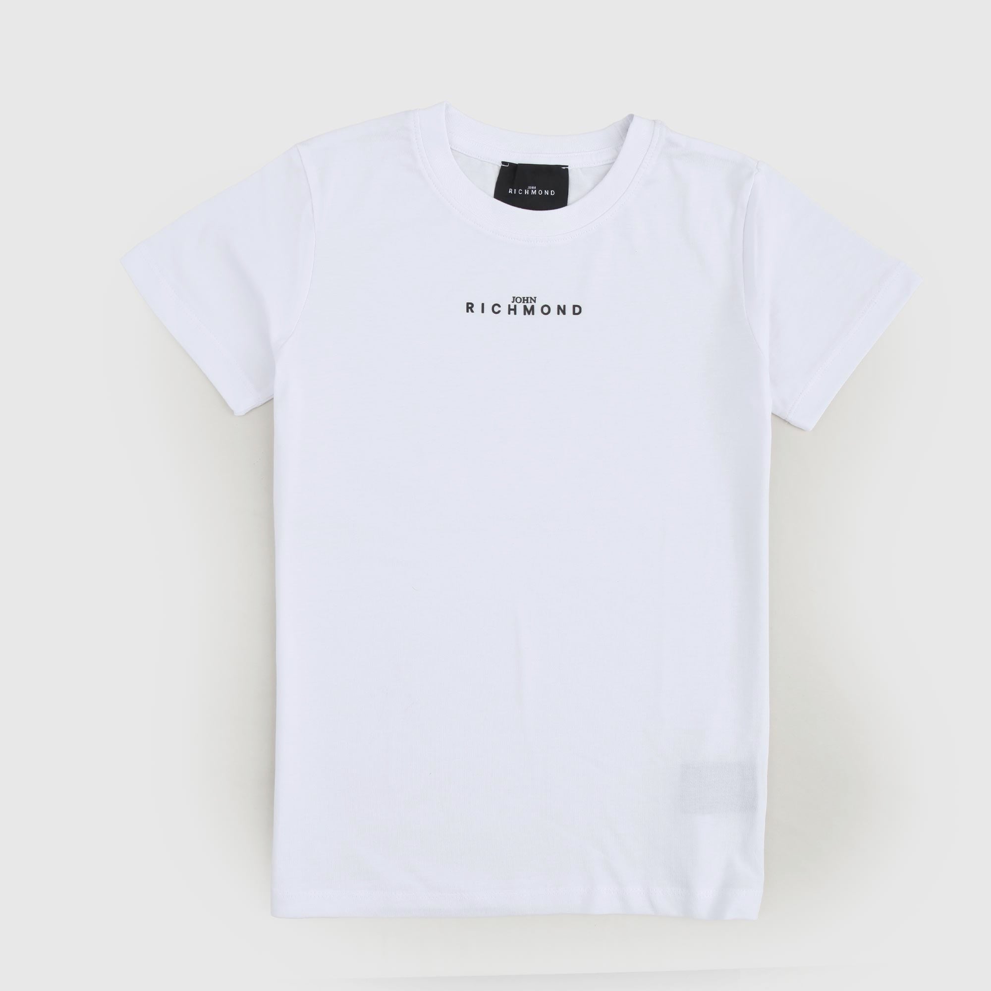 T-shirt Bianca Logo Minimal Firmata JOHN RICHMOND - annameglio.com abbigliamento moda