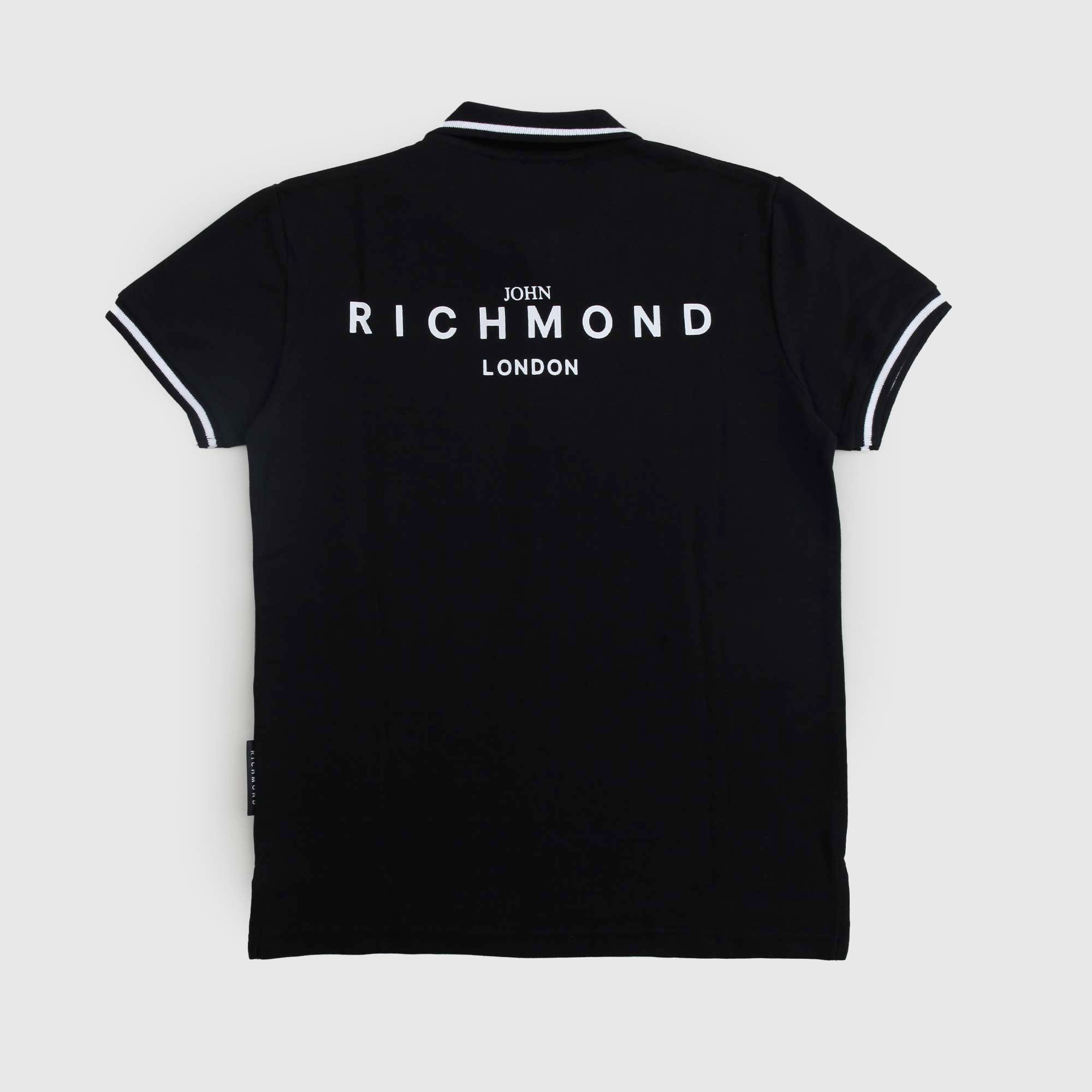 Polo Nera Con Dettagli Firmata JOHN RICHMOND - annameglio.com abbigliamento moda